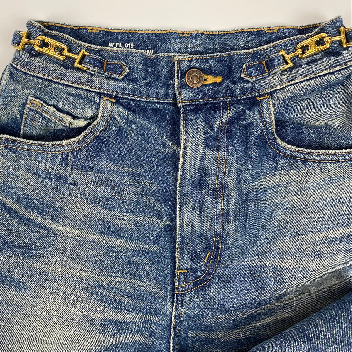 Celine New £890 Vintaged Margaret Gourmette Jeans 25