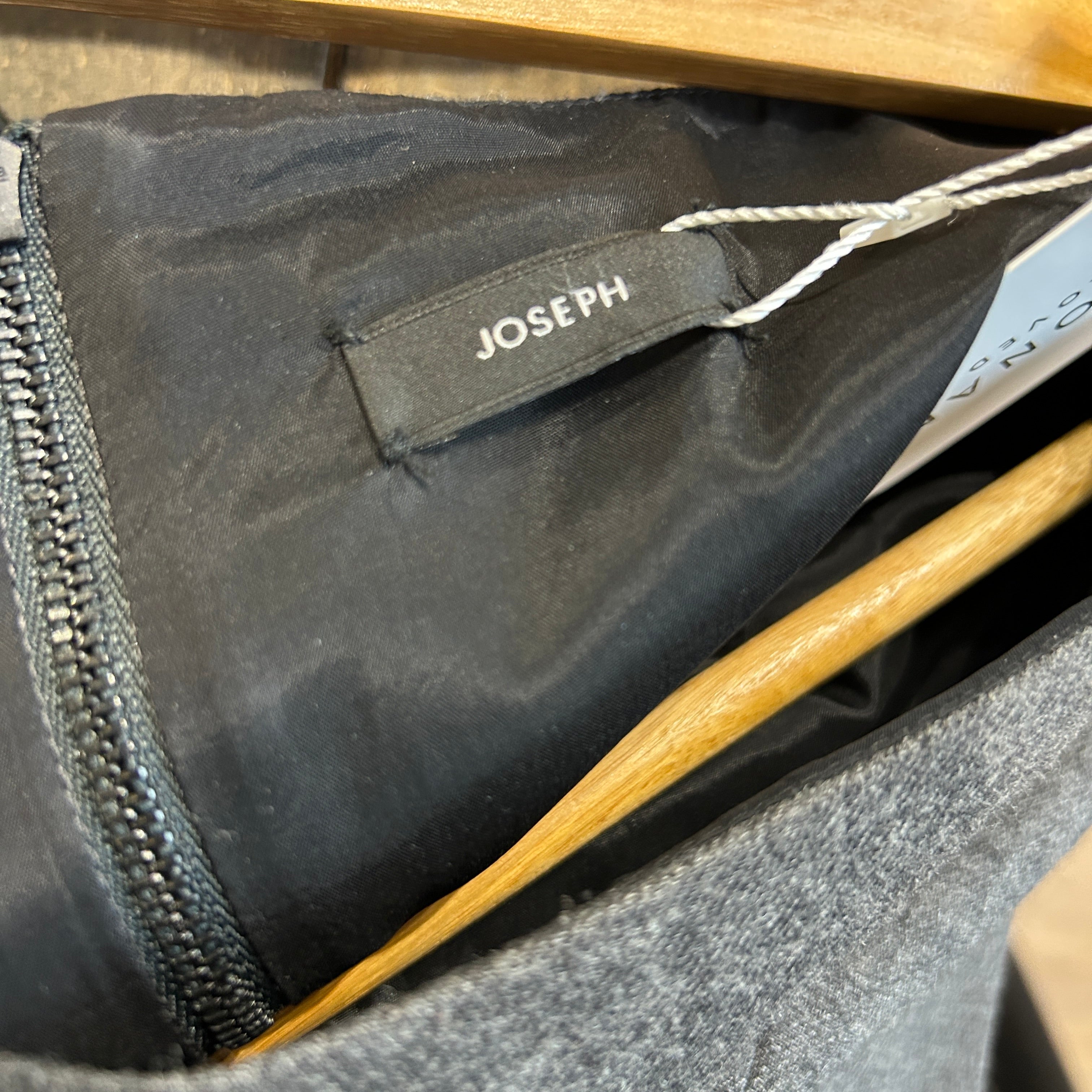 Joseph Charcoal Wool & Cashmere Shift Dress M