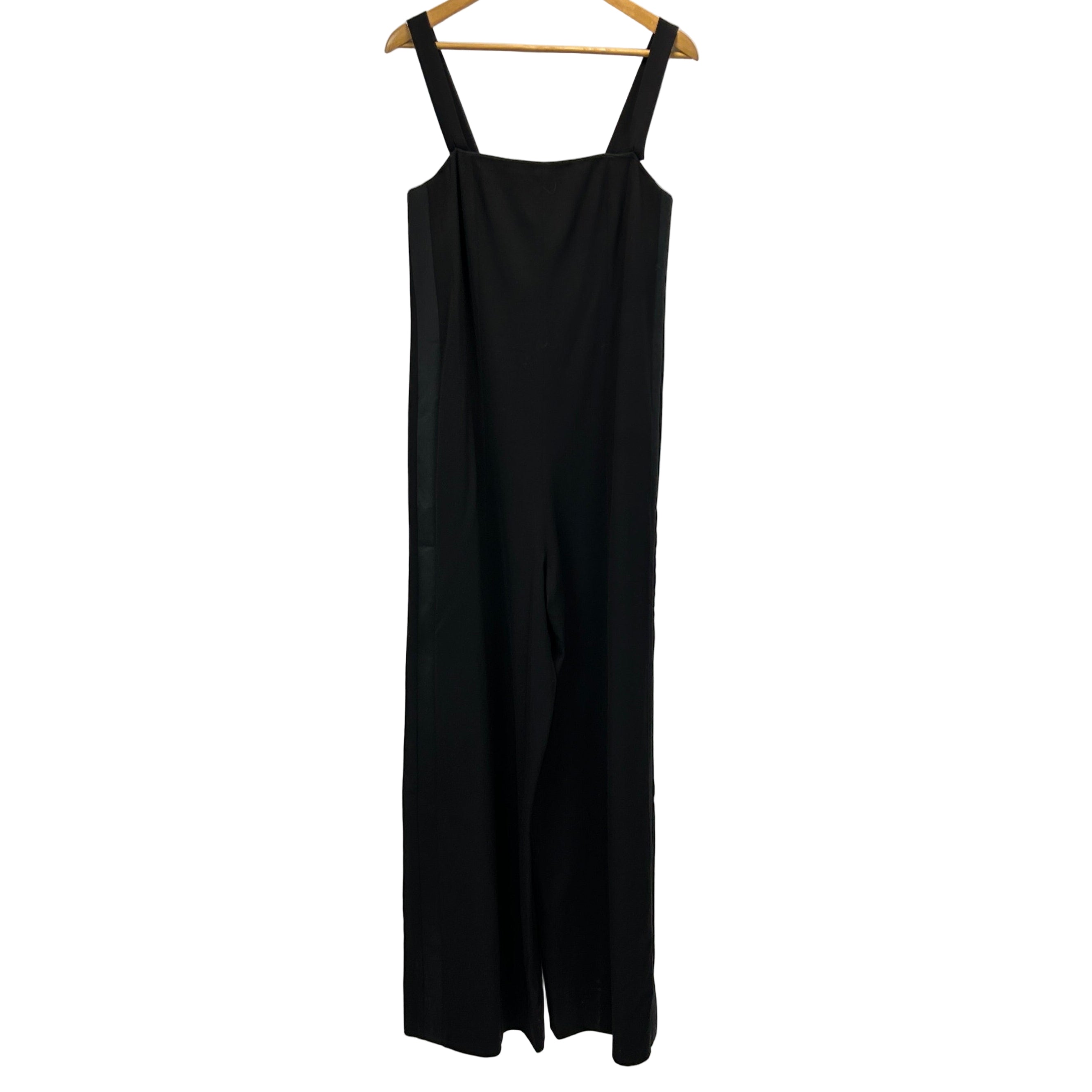 Me&Em Black Stretch Wool Corset Tuxedo Jumpsuit M
