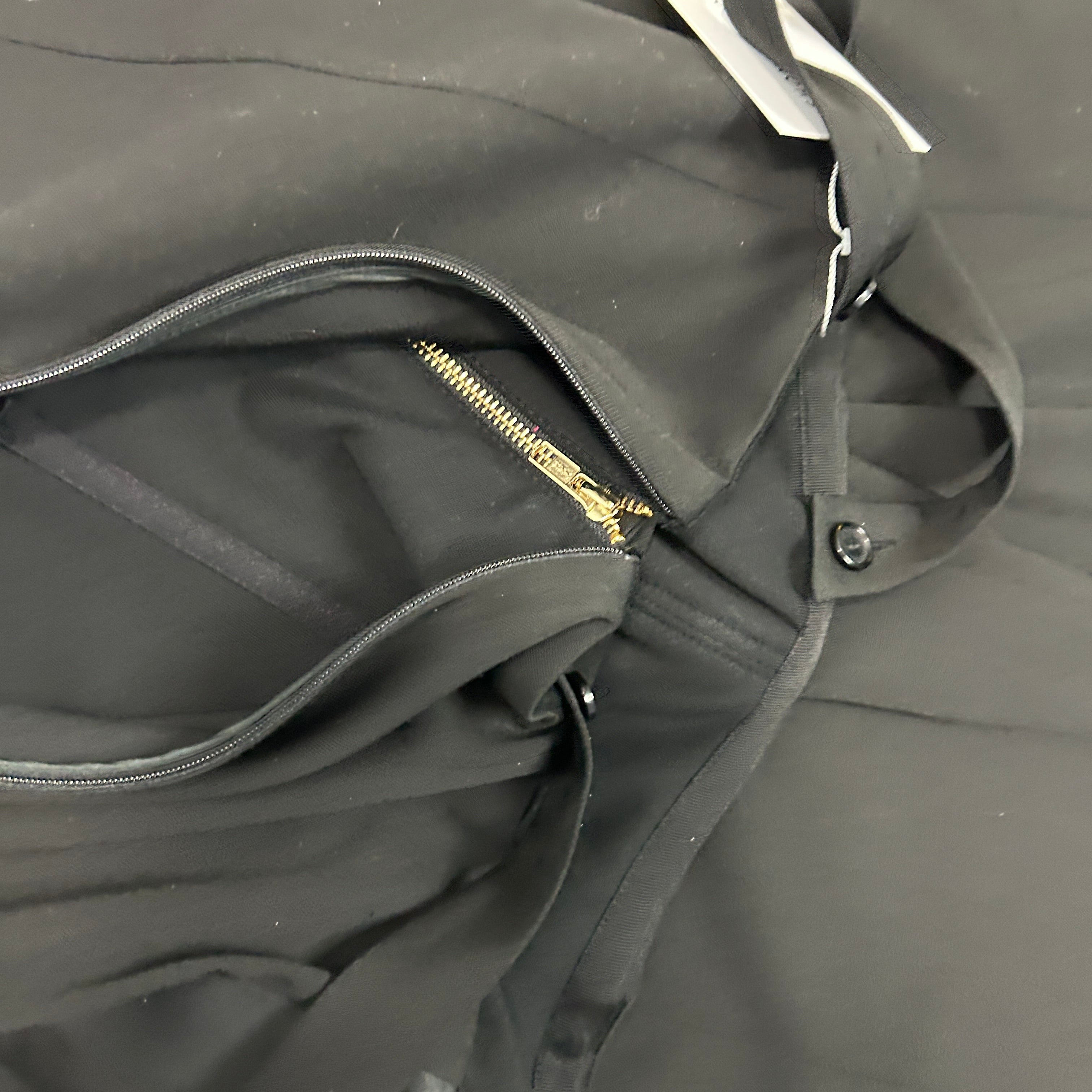 Me&Em Black Stretch Wool Corset Tuxedo Jumpsuit M