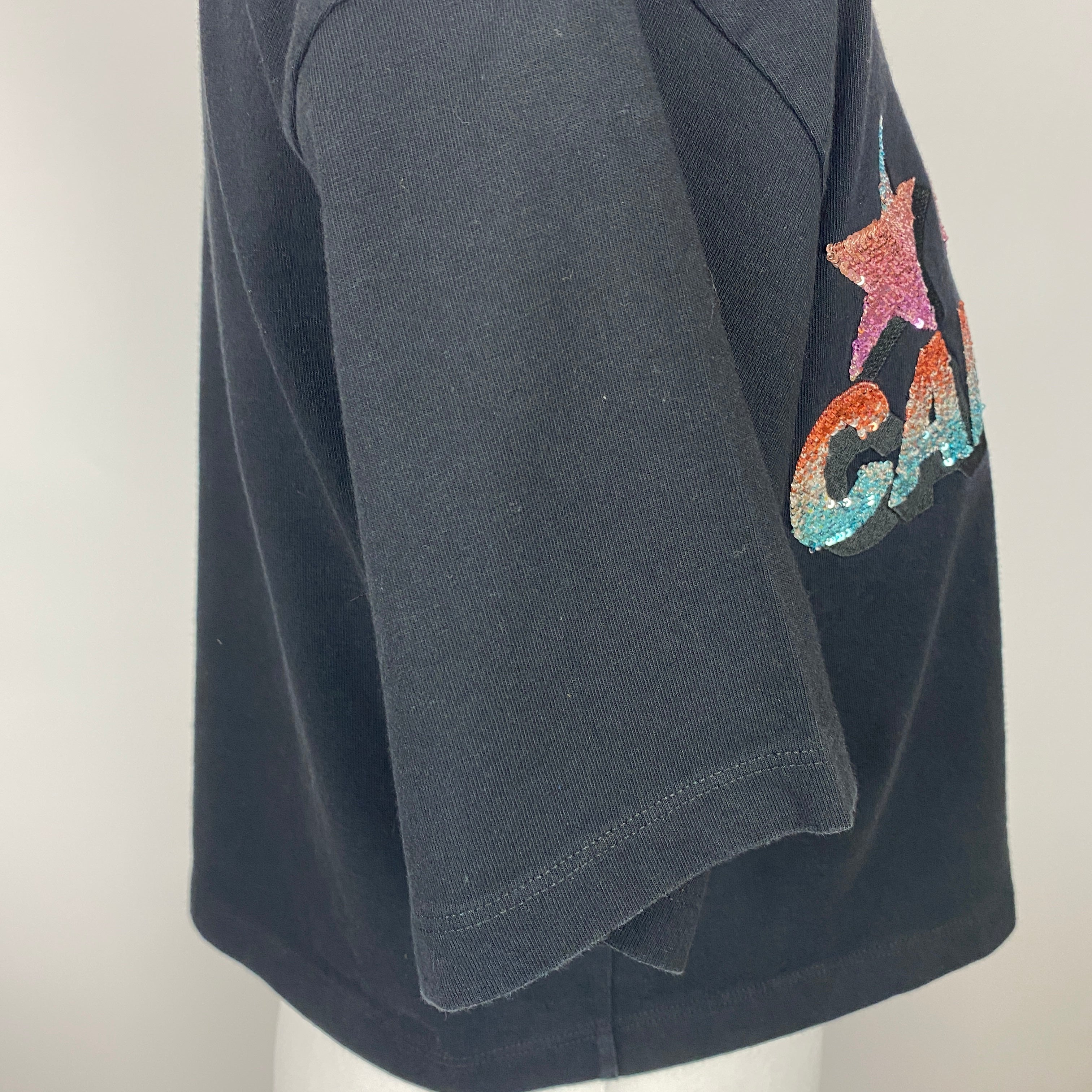 Gucci £800 Black Cropped CALIFORNIA Tee Shirt S