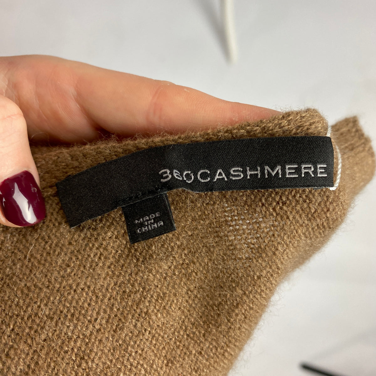 360Cashmere New £300 Camel Cashmere "The Wrap" Scarf