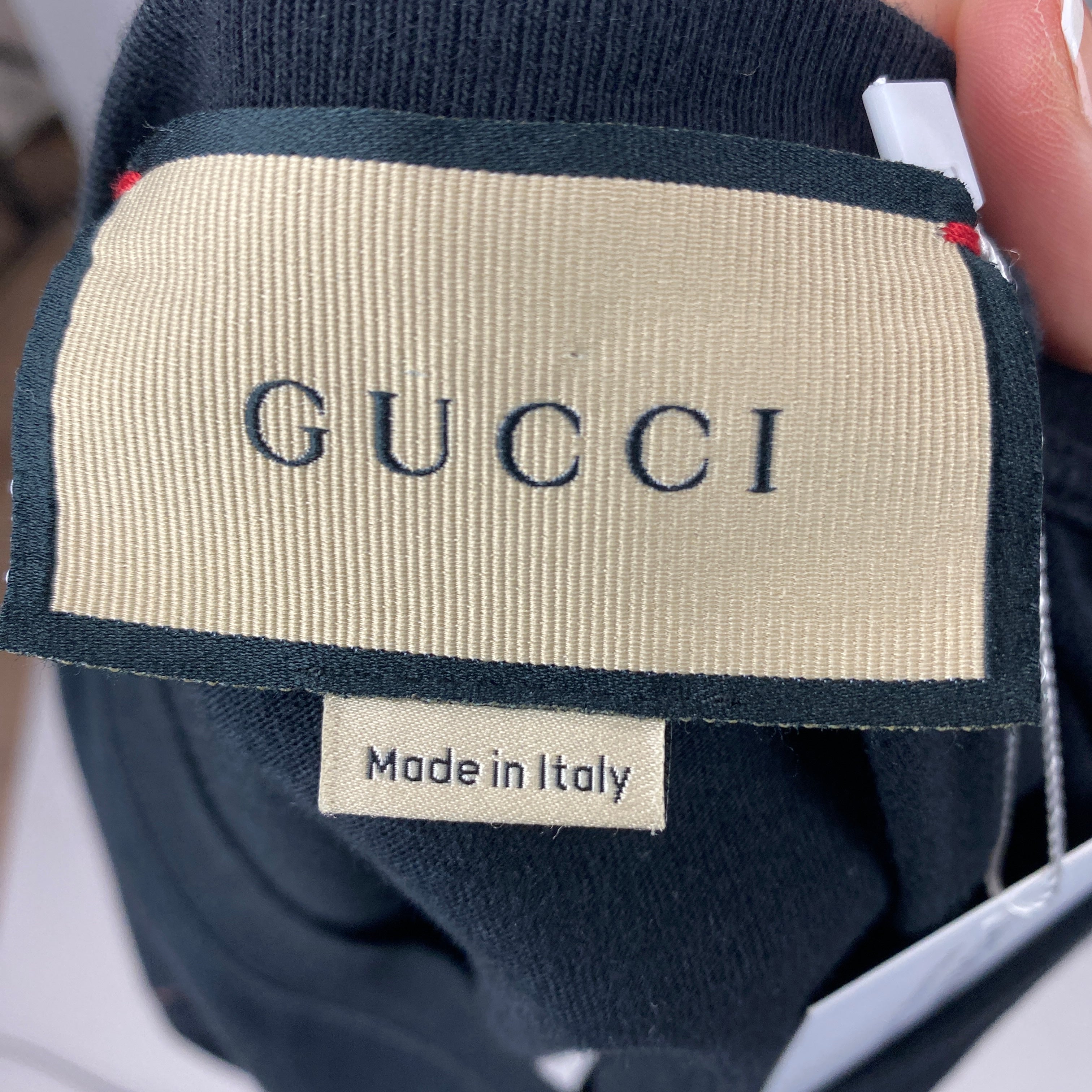 Gucci £800 Black Cropped CALIFORNIA Tee Shirt S