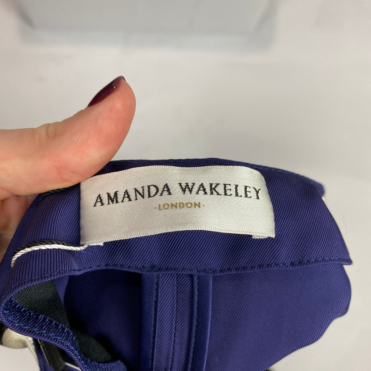 Amanda Wakeley New Navy Twill Culotte Jumpsuit M