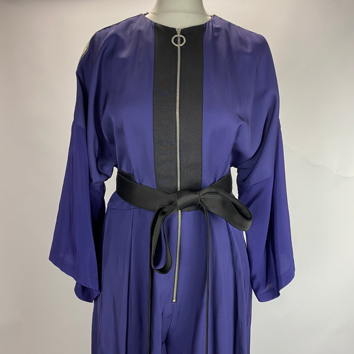 Amanda Wakeley New Navy Twill Culotte Jumpsuit M