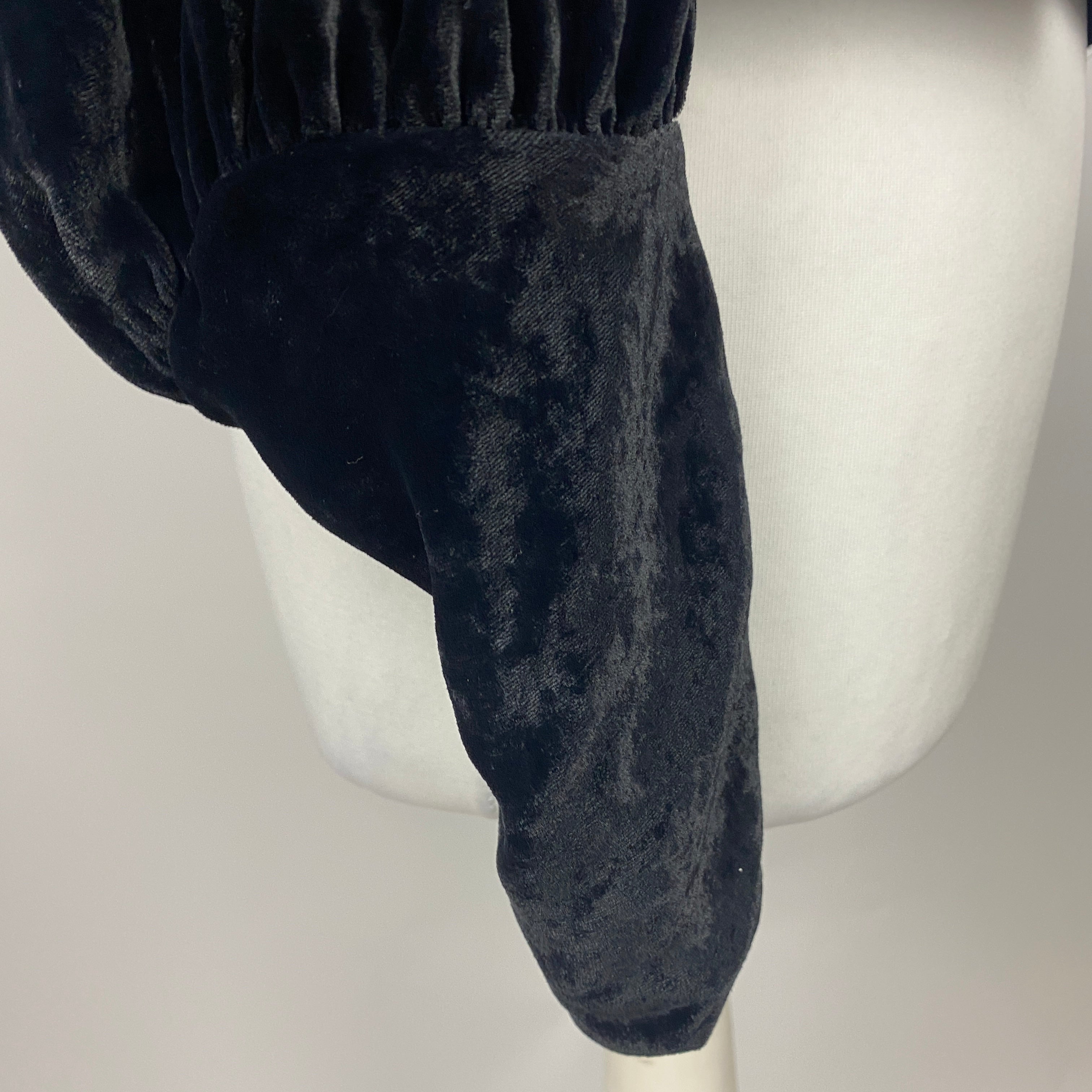 Isabel Marant £695 Black Silk Velvet Miameline Top XS