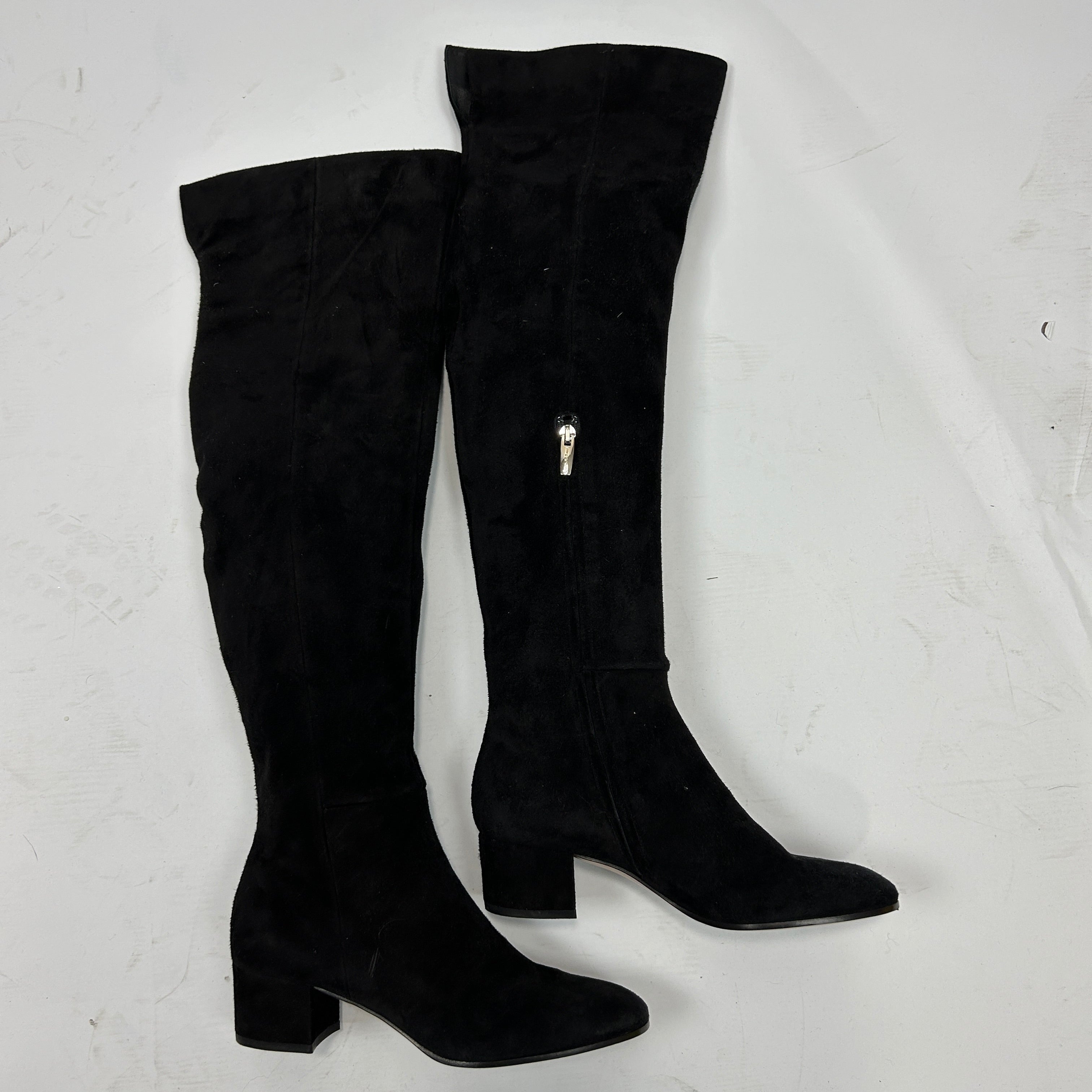 Gianvito Rossi Brand New £1650 Black Suede Over The Knee Boots 37.5
