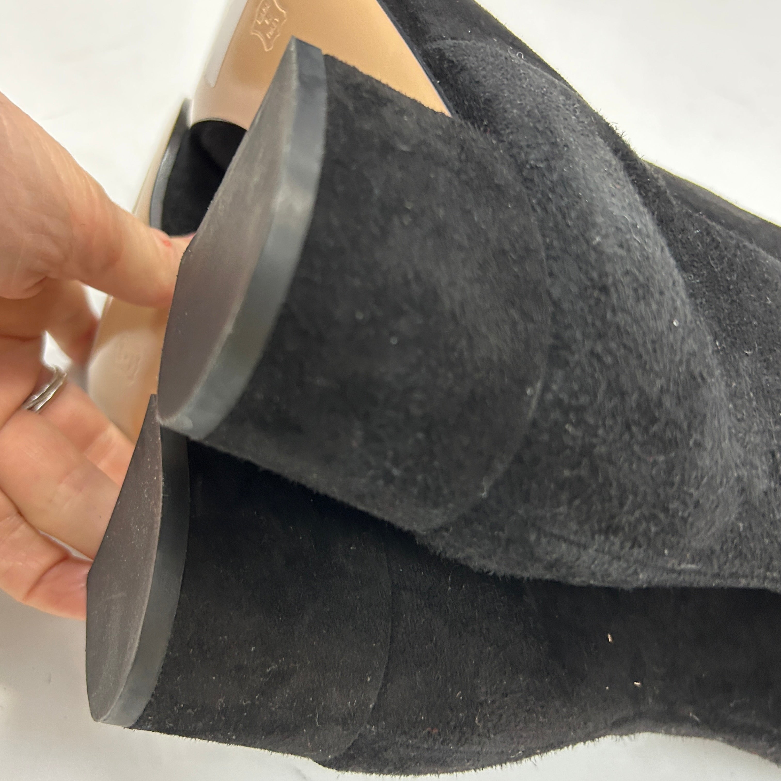 Gianvito Rossi Brand New £1650 Black Suede Over The Knee Boots 37.5