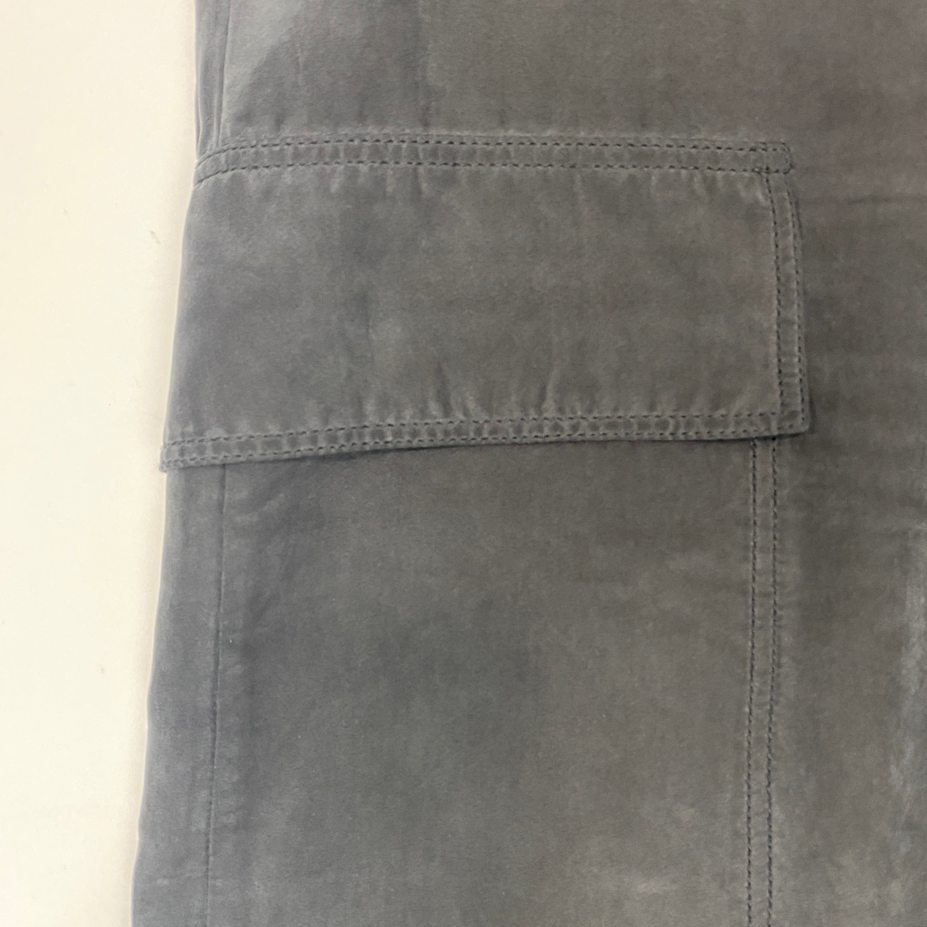 Joseph Washed Black Silk Utility Pants S