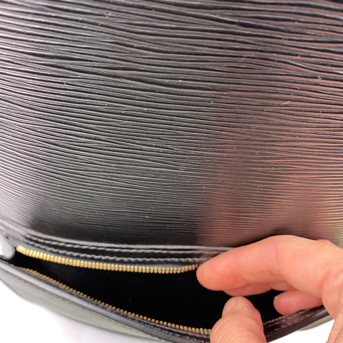 Louis Vuitton 2000 Black Epi Leather Gobelins Backpack