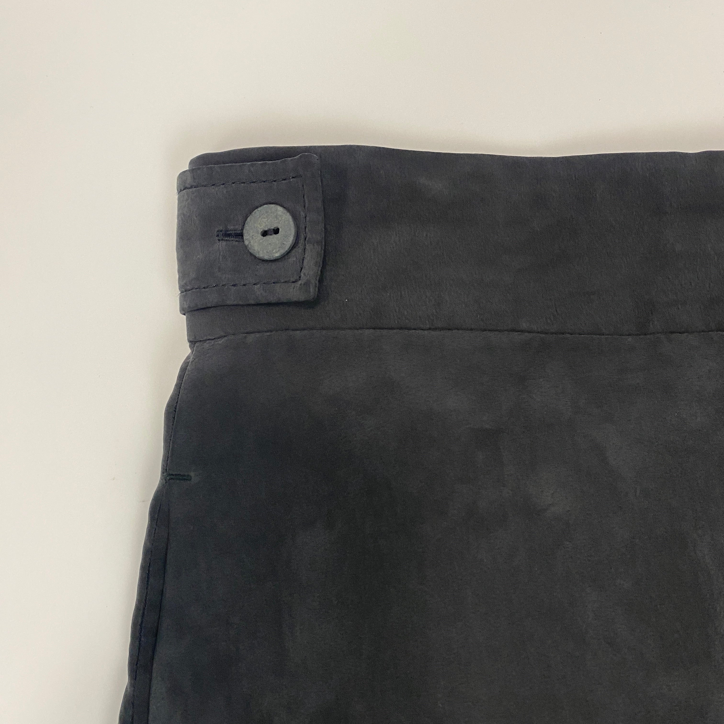 Joseph Washed Black Silk Utility Pants S