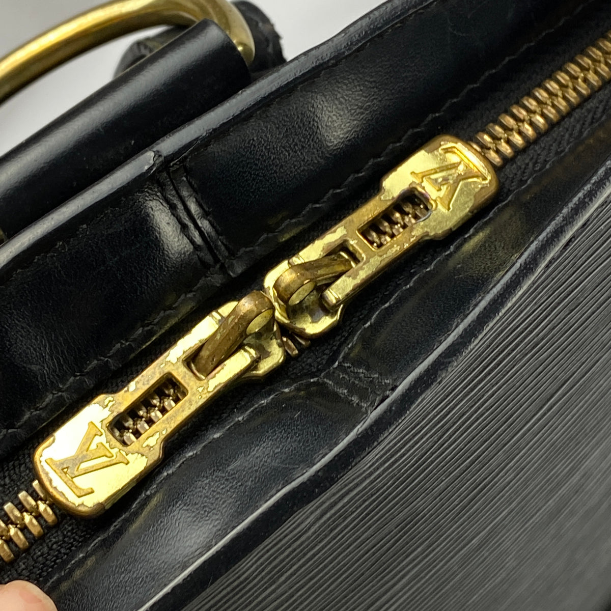 Louis Vuitton 2000 Black Epi Leather Gobelins Backpack
