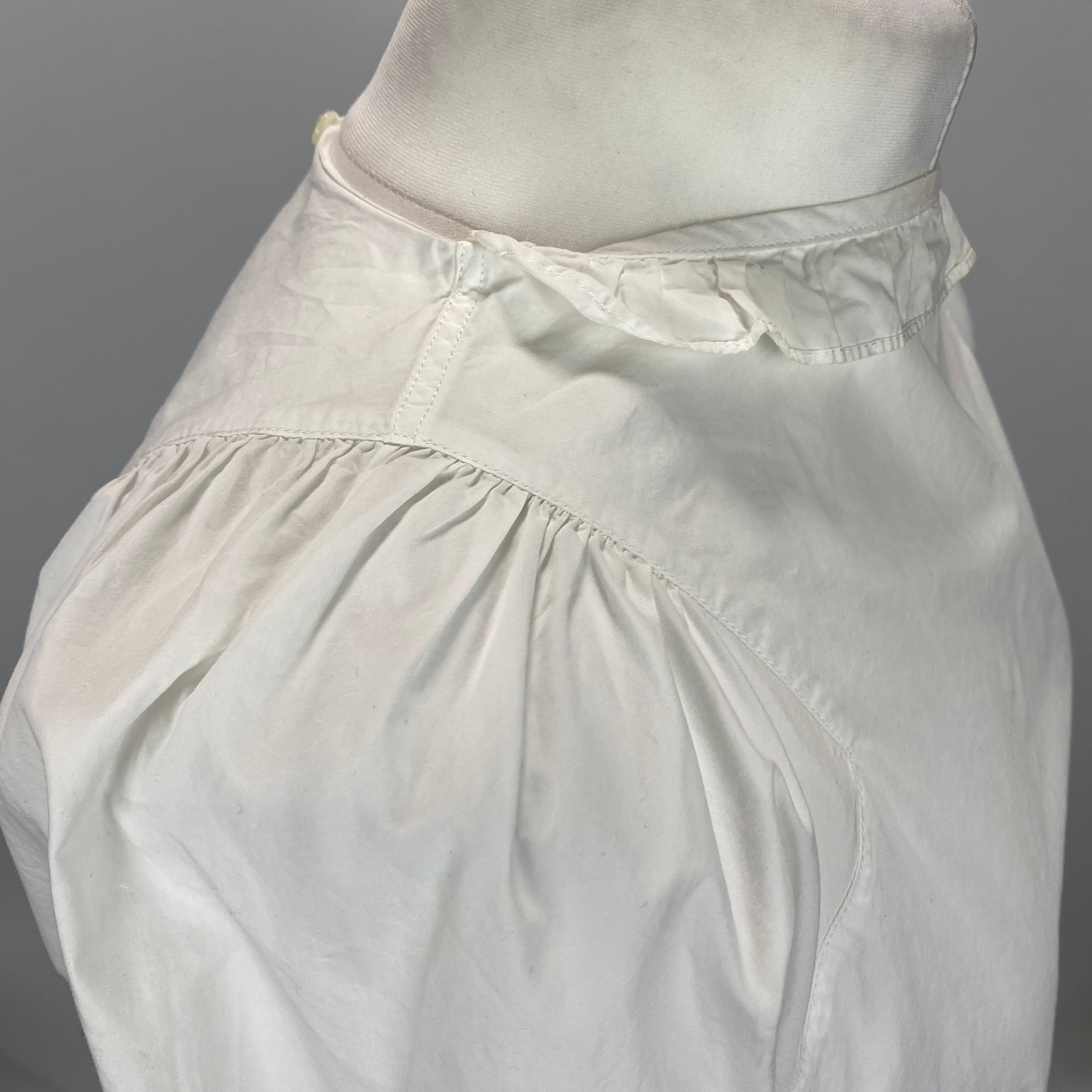 Atlantique Ascoli £410 White Piecrust Collar Blouse XS