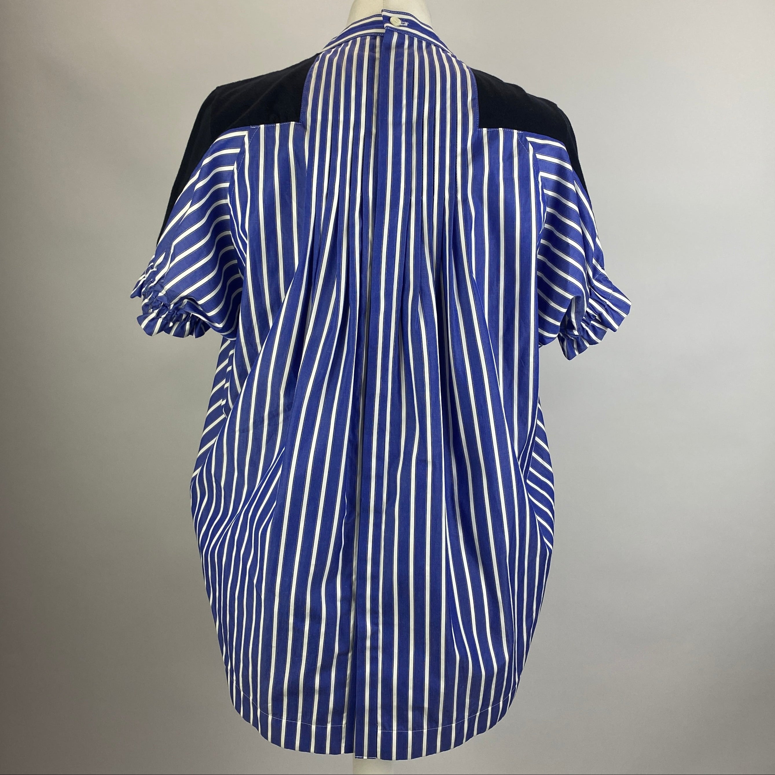 Sacai Navy & Blue Shirting and Tee Top M
