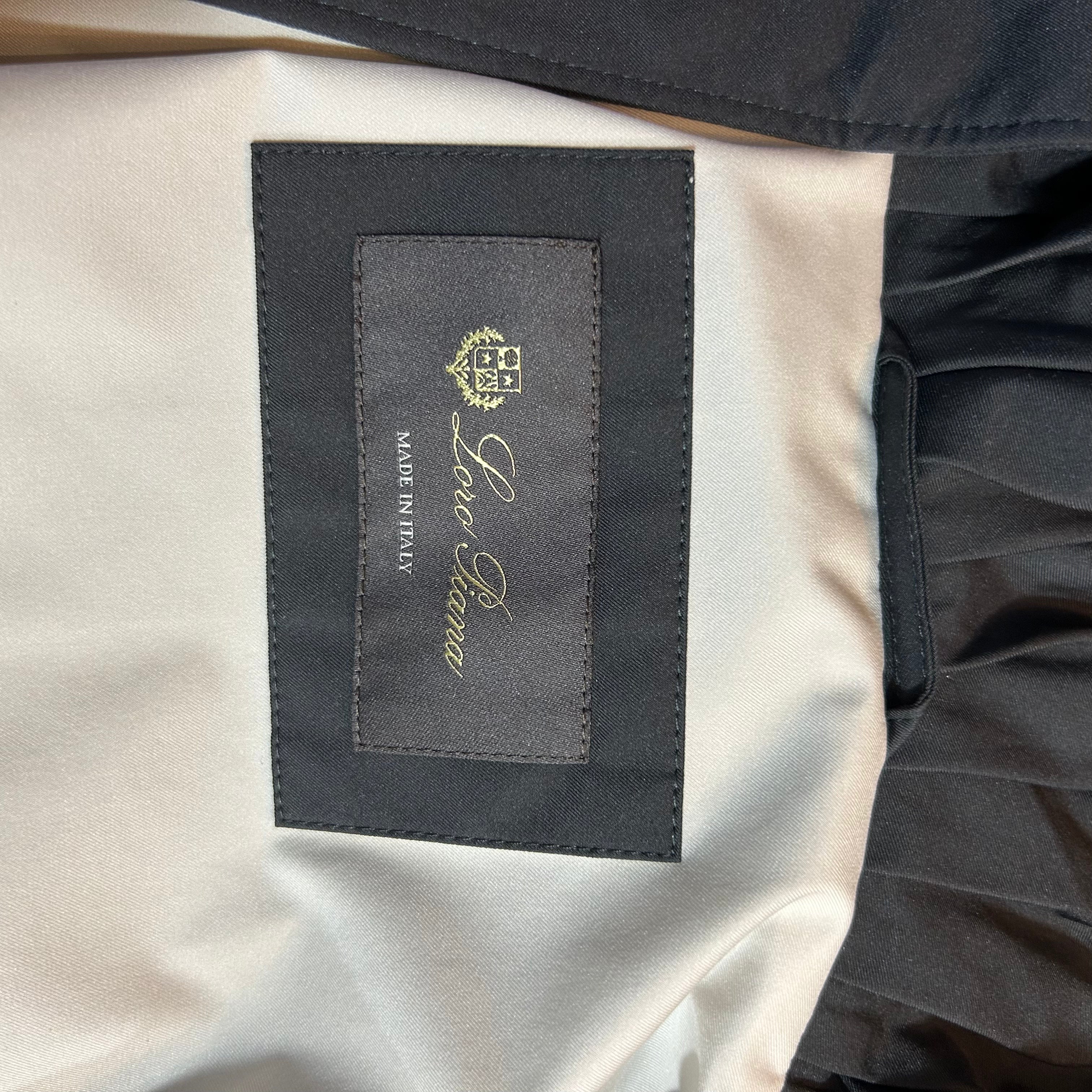 Loro Piana £3600 Black Storm System Ruche Collar Jacket XS