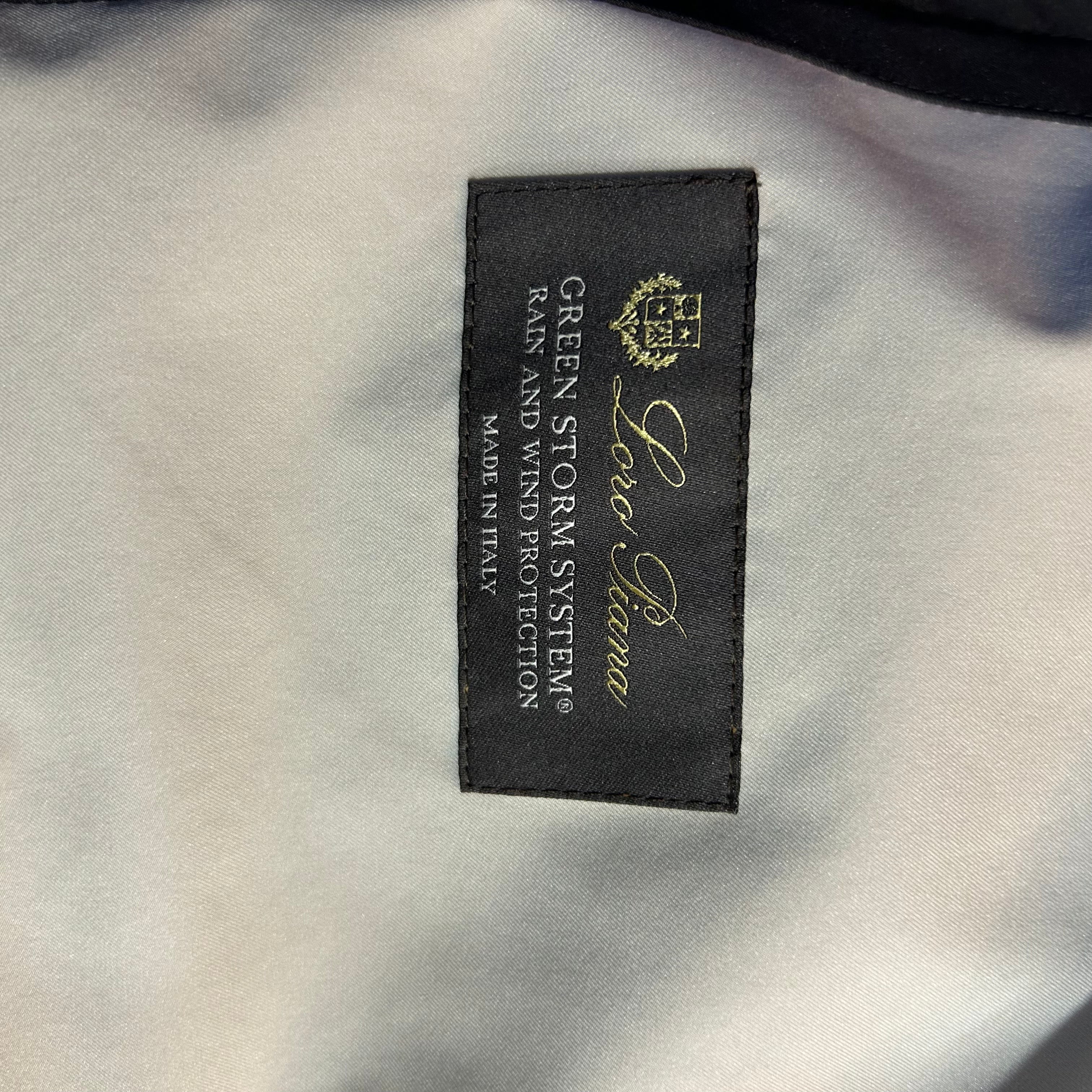 Loro Piana £3600 Black Storm System Ruche Collar Jacket XS