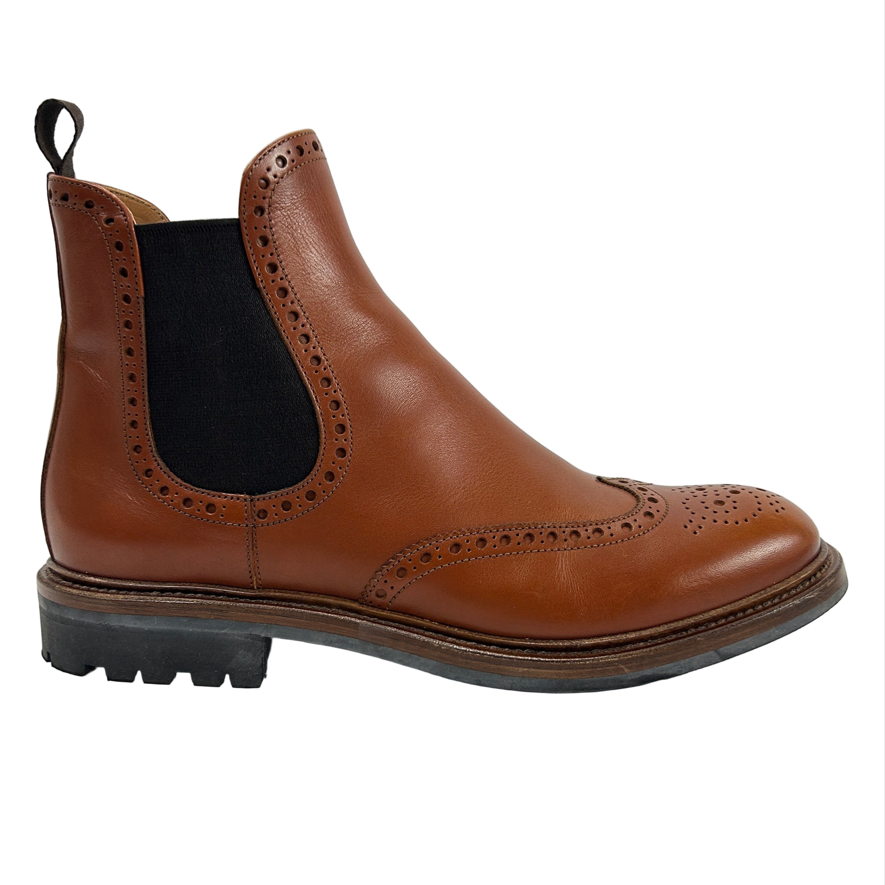 Church's New £975 Tan Leather Brogue Ankle Boots 41