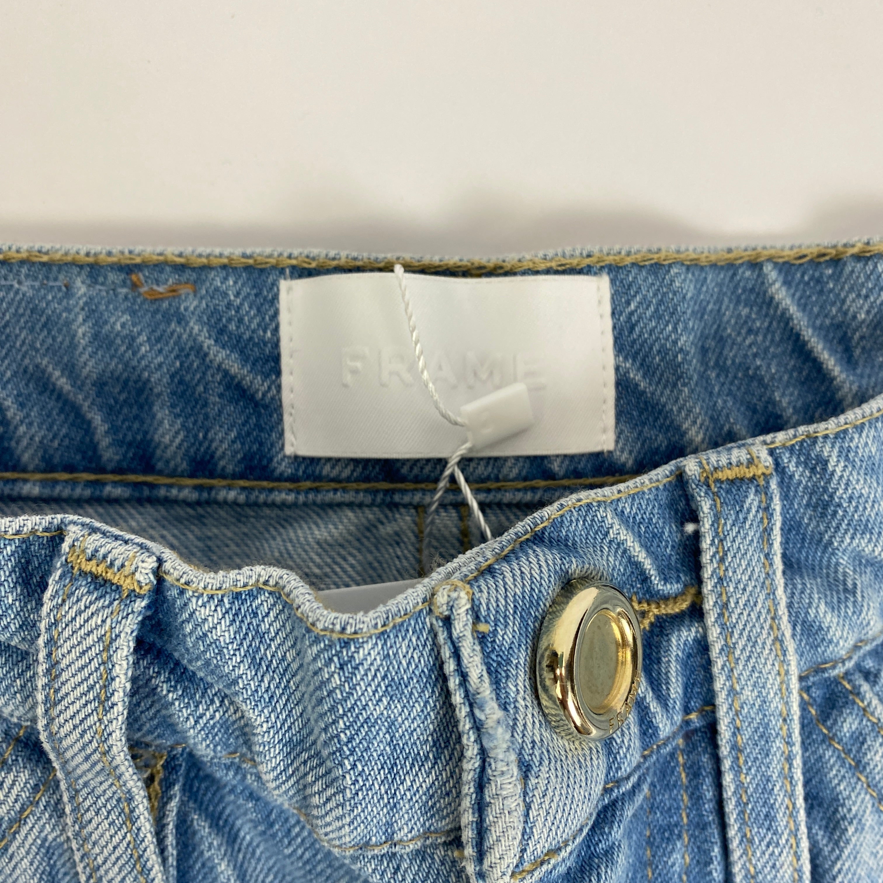 Frame New £315 Le Italian Wide Crop Jeans 25