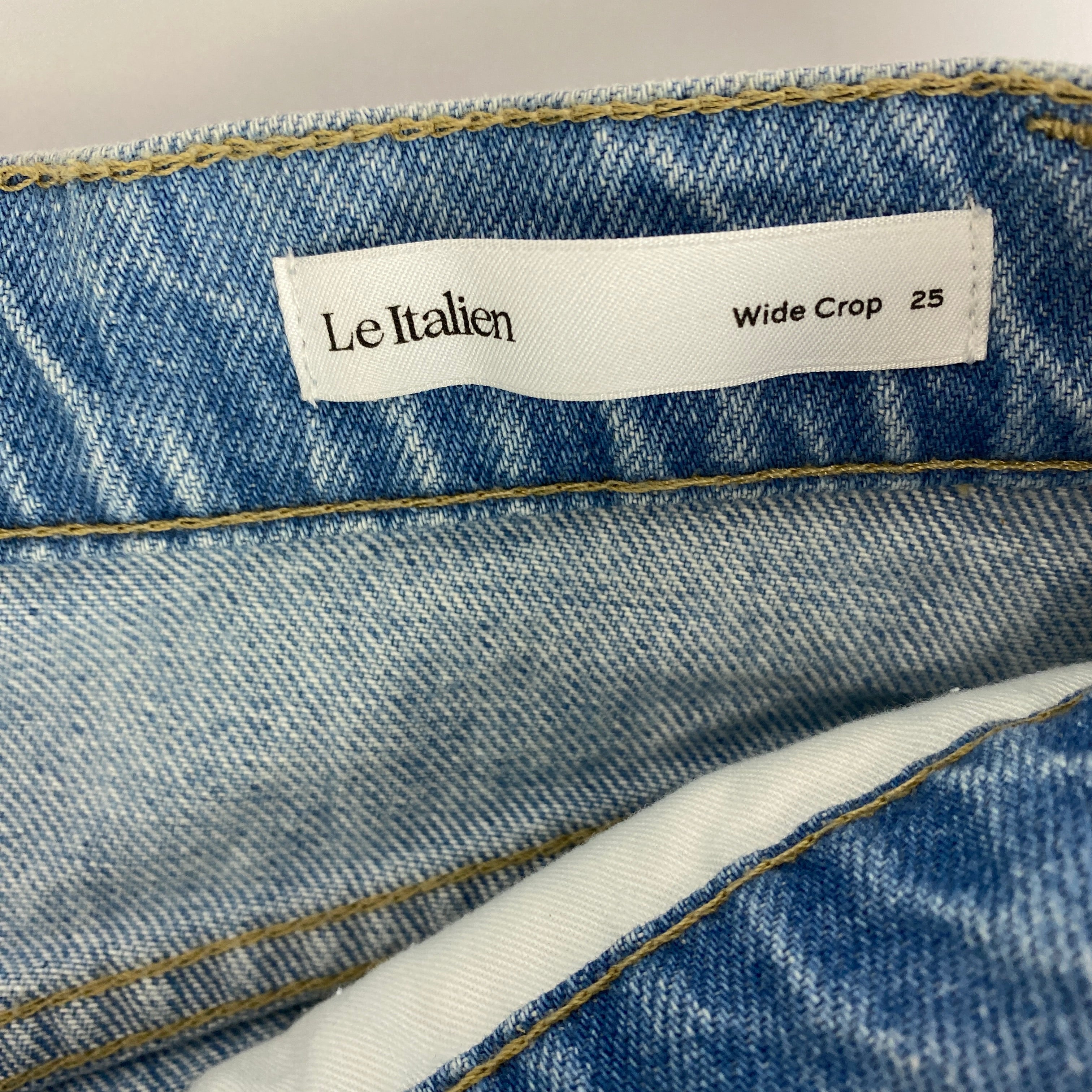 Frame New £315 Le Italian Wide Crop Jeans 25