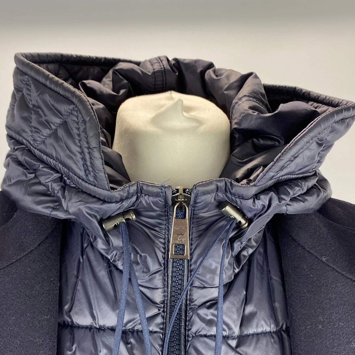 Fay £1277 Navy Wool Toggle Coat XS/S