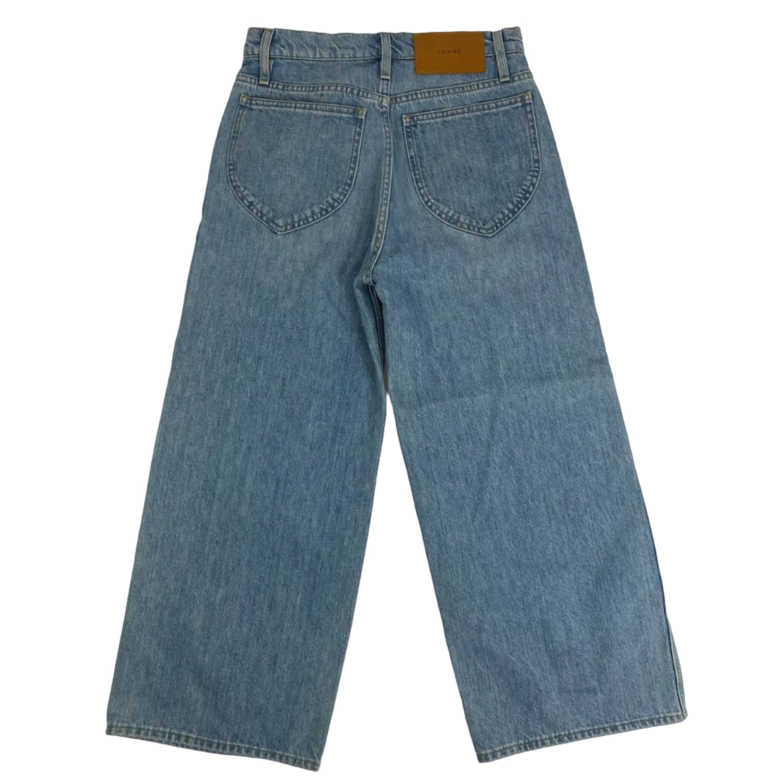 Frame New £315 Le Italian Wide Crop Jeans 25