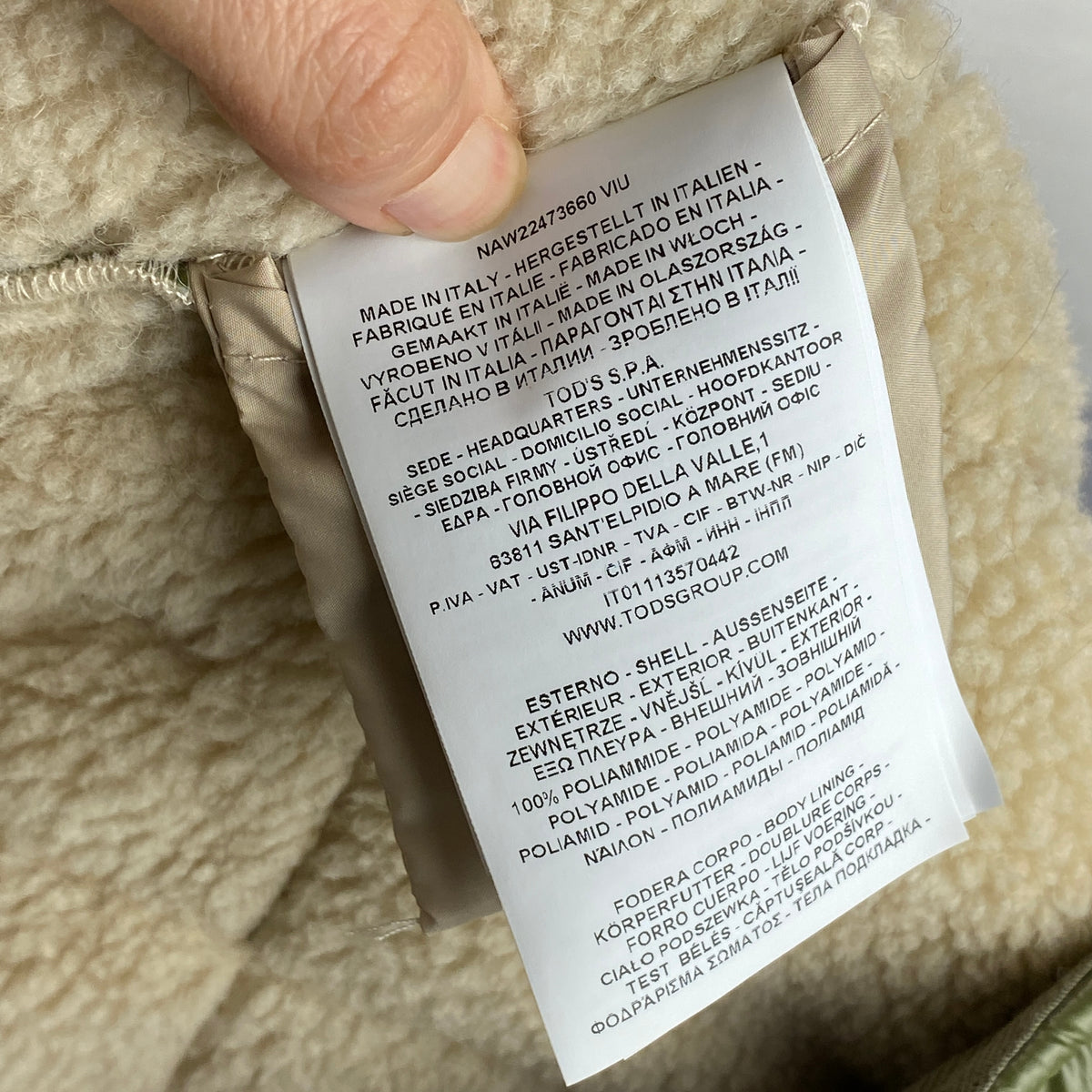 Fay £1100 Sage Quilted Toggle Coat S