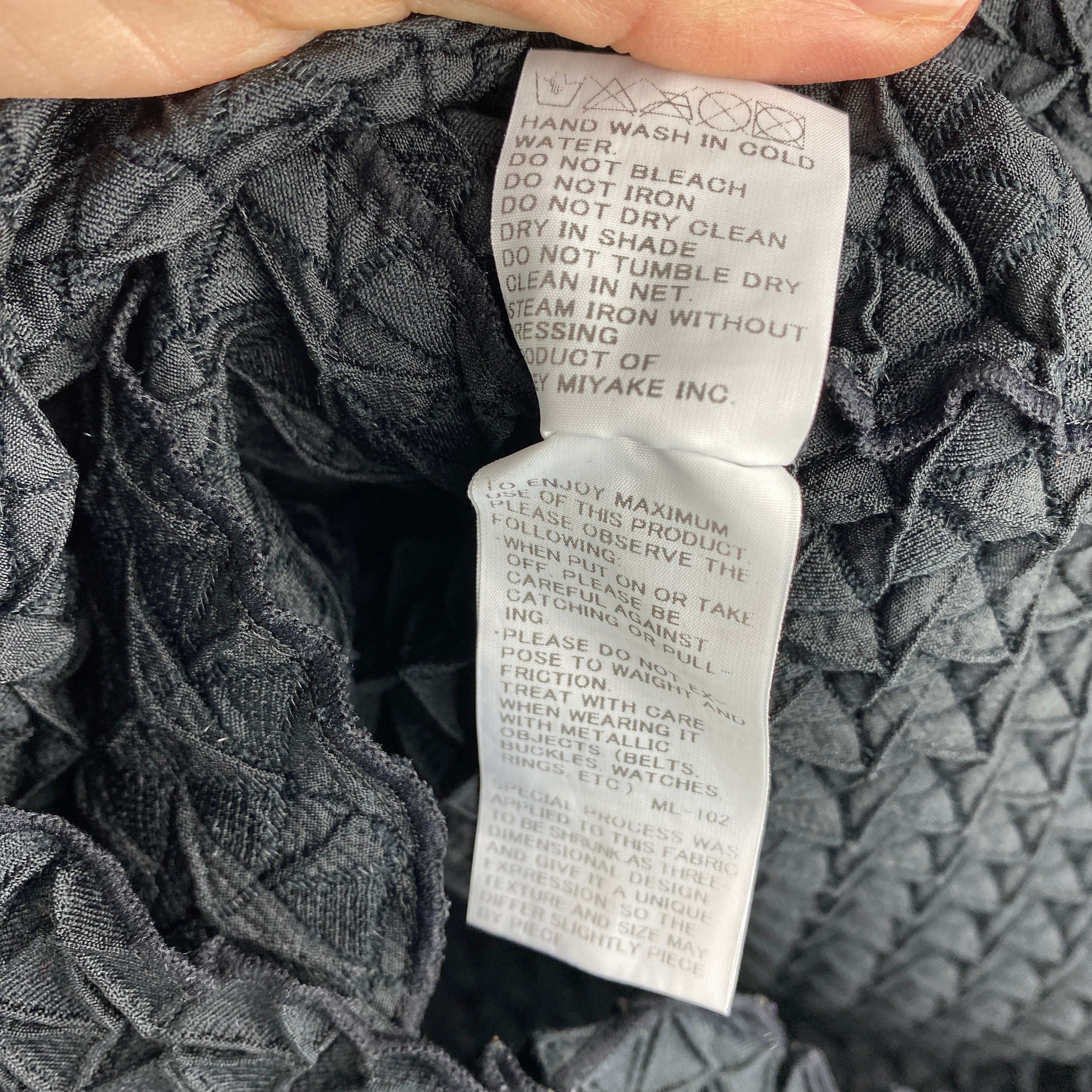 Issey Miyake Black Triangle Superstretch Shift Dress M