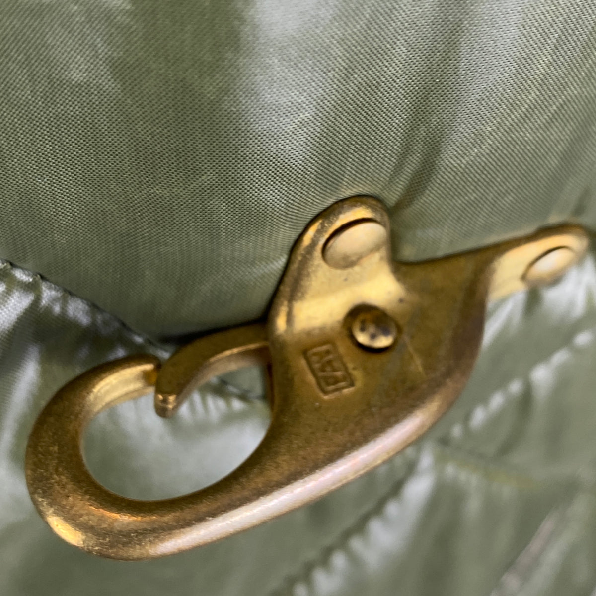 Fay £1100 Sage Quilted Toggle Coat S