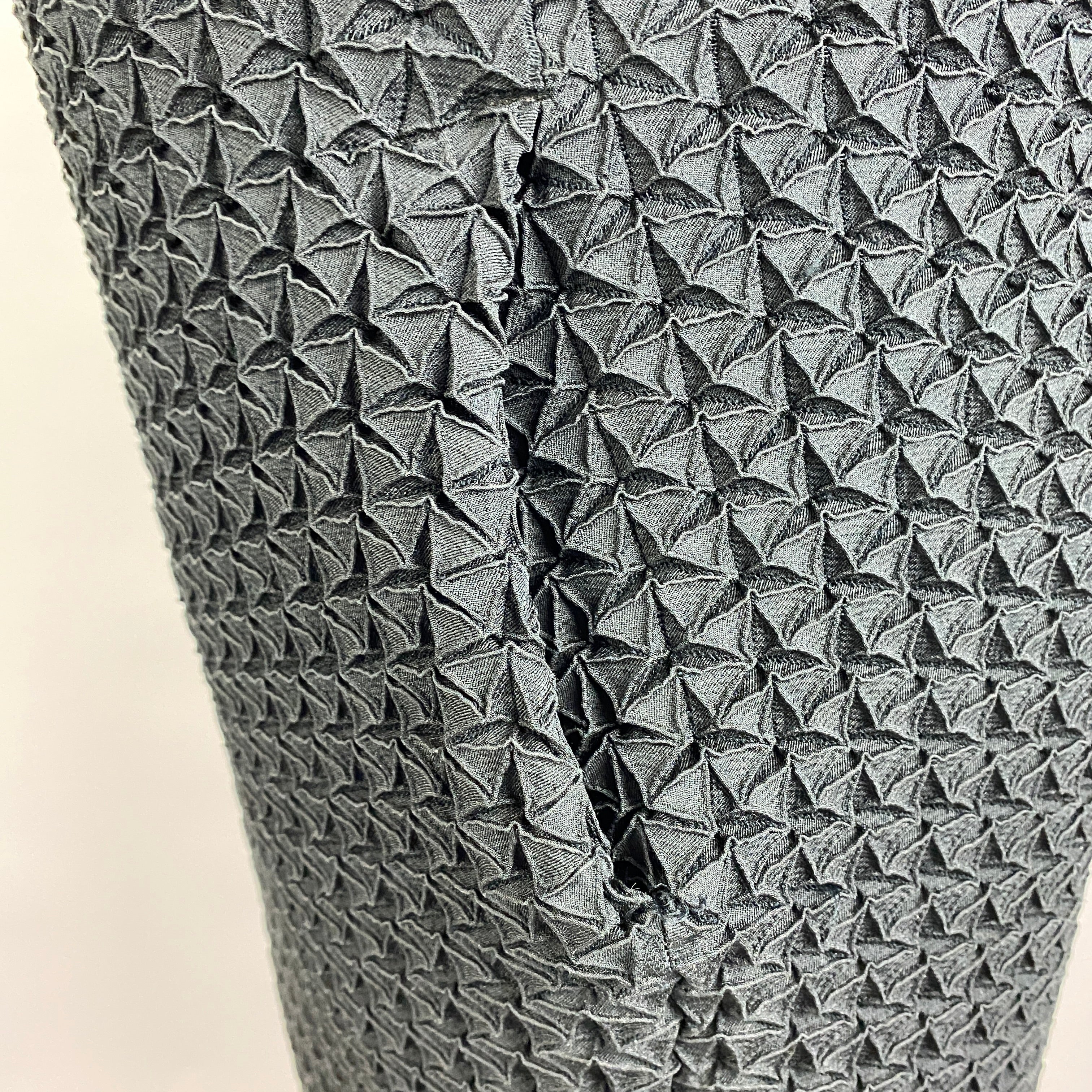 Issey Miyake Black Triangle Superstretch Shift Dress M