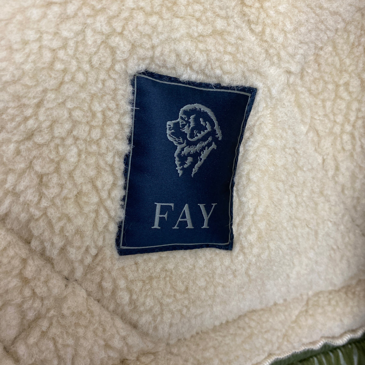 Fay £1100 Sage Quilted Toggle Coat S