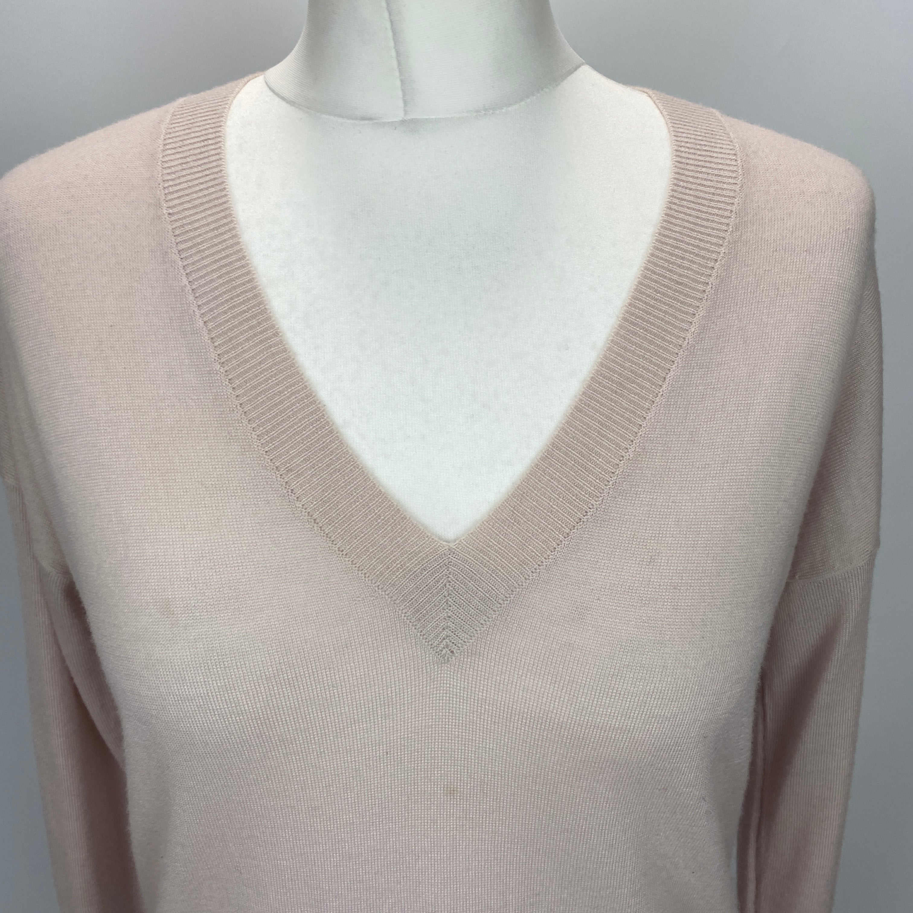 Zadig & Voltaire Nude Pink Happy Skull Embellished Sweater S