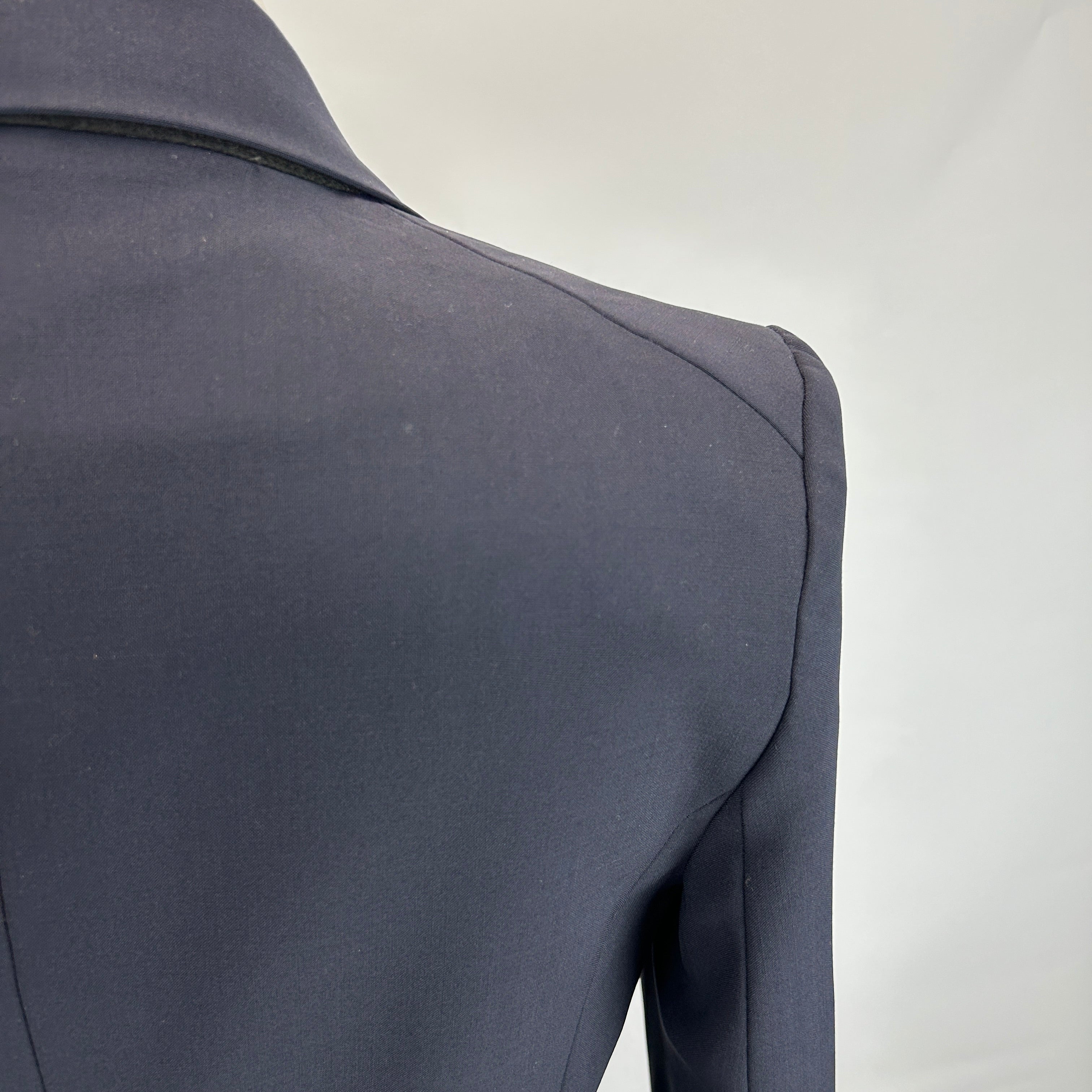 Veronica Beard £548 Navy Stretch Wool Dickey Jacket XS