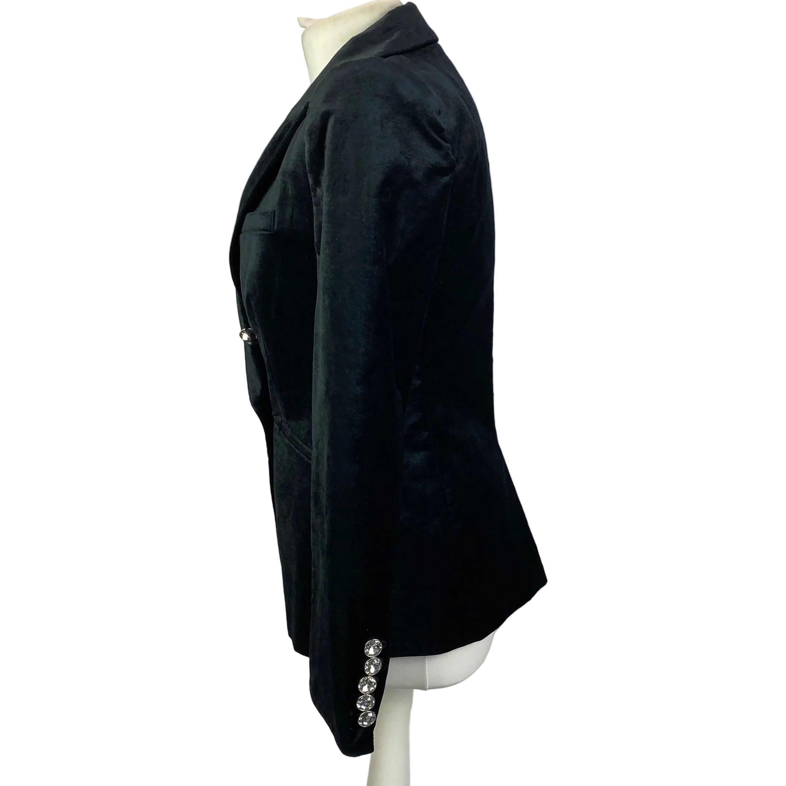 Veronica Beard New $700 Black Velvet Elam Dickey Jacket XXS