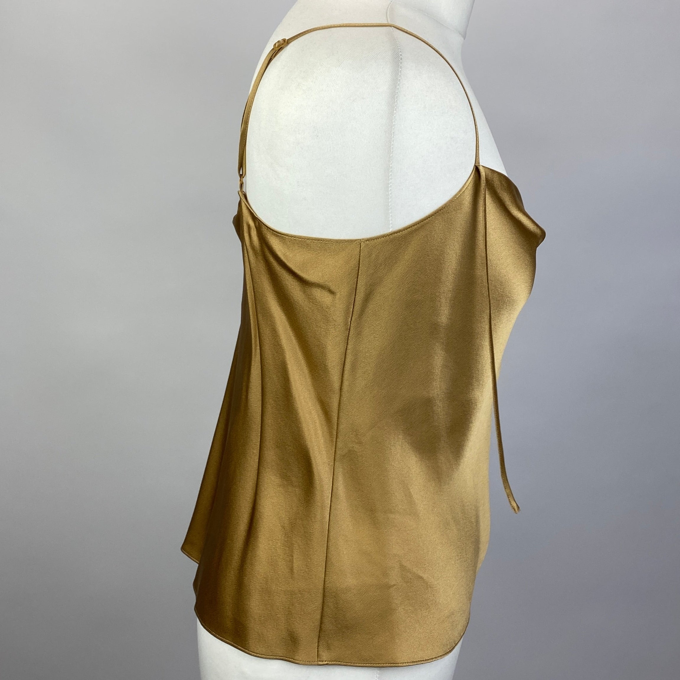 Vince New £195 Gold Silk Camisole S
