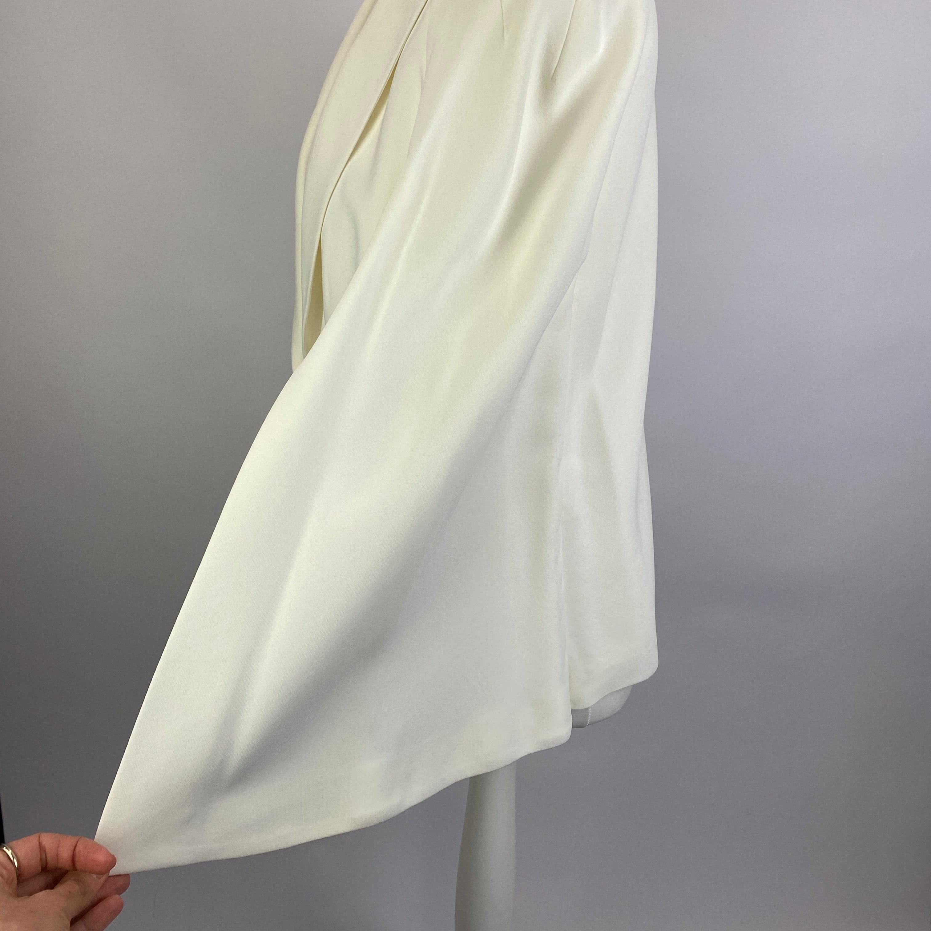 Givenchy New £1845 Ivory Smoking Cape Blazer S