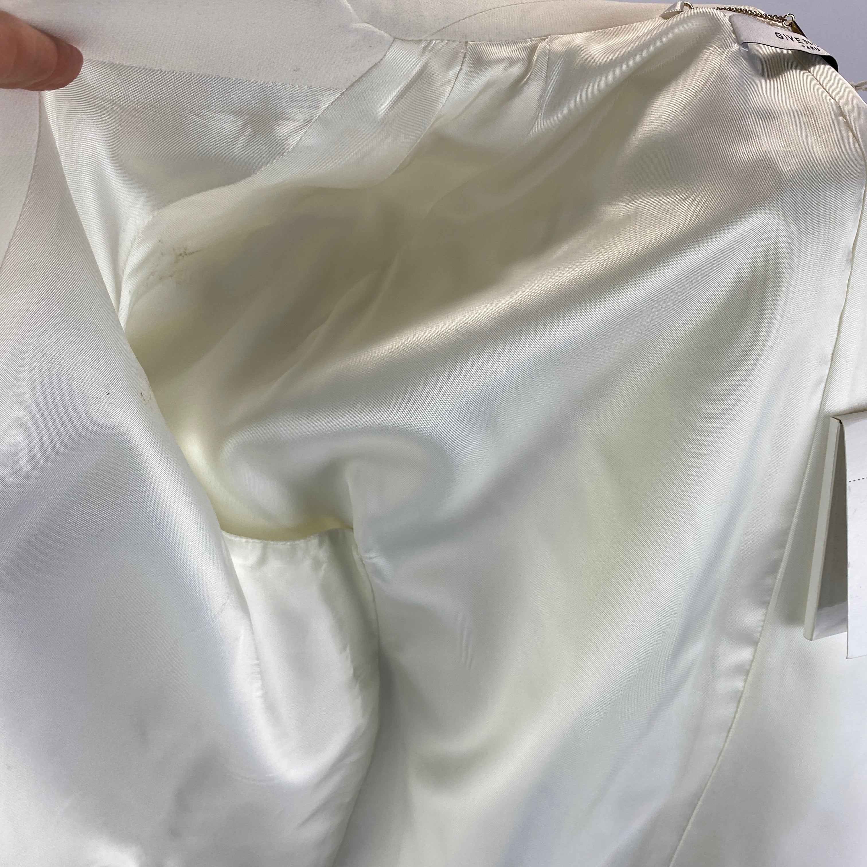 Givenchy New £1845 Ivory Smoking Cape Blazer S