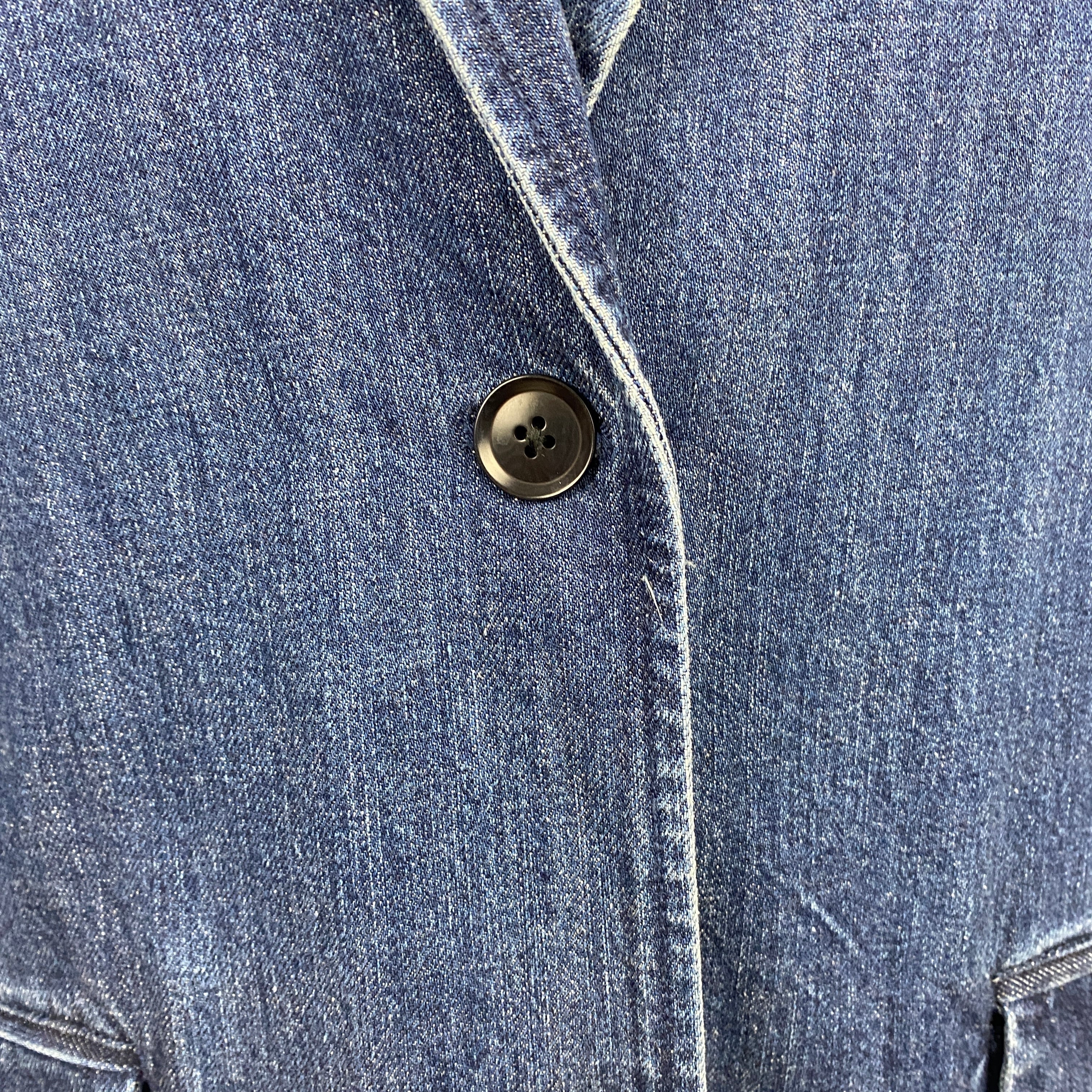 J Brand New £495 Blue Denim Haisley Blazer M