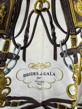 Hermes Cocoa & Vanilla Brides De Gala Large Silk Scarf