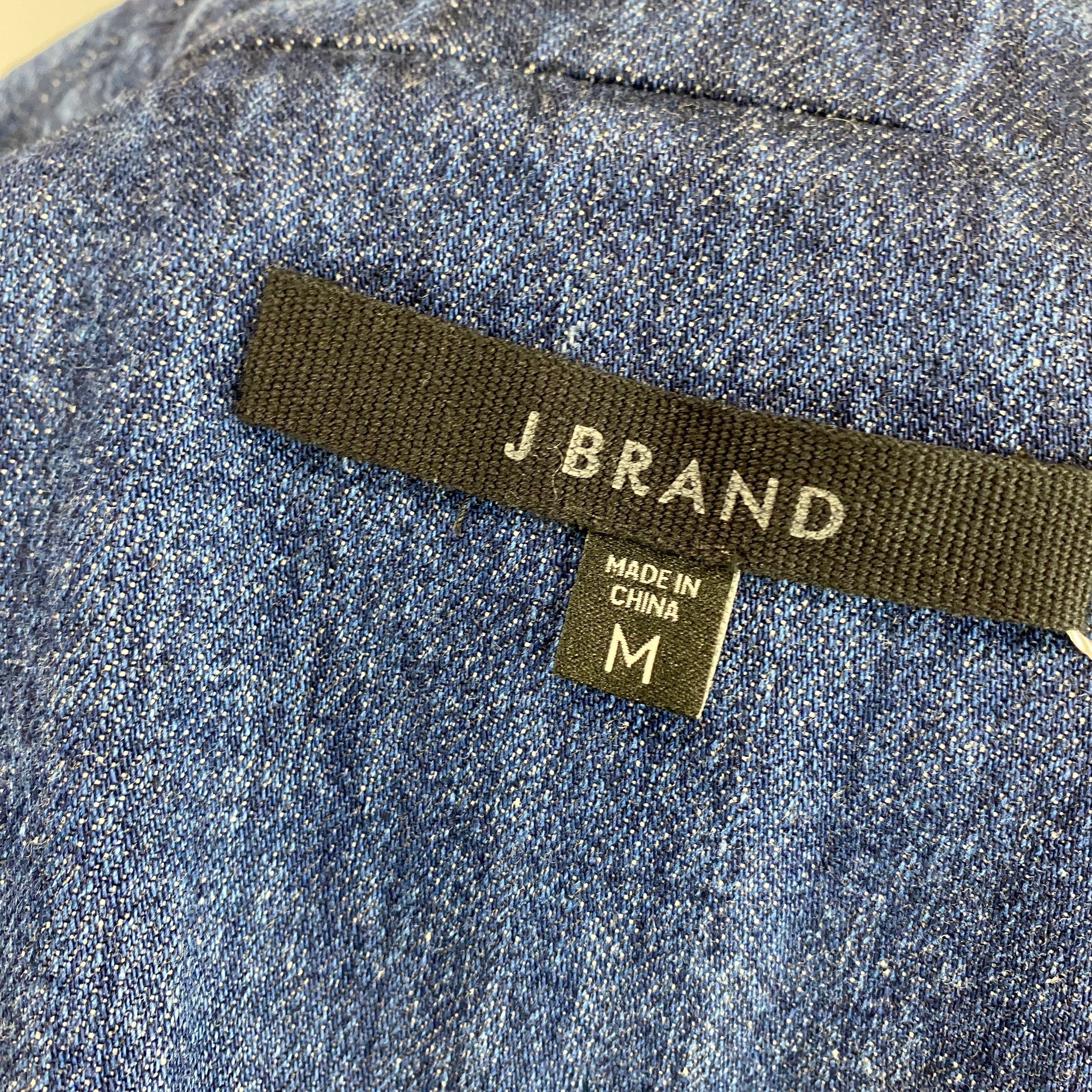 J Brand New £495 Blue Denim Haisley Blazer M