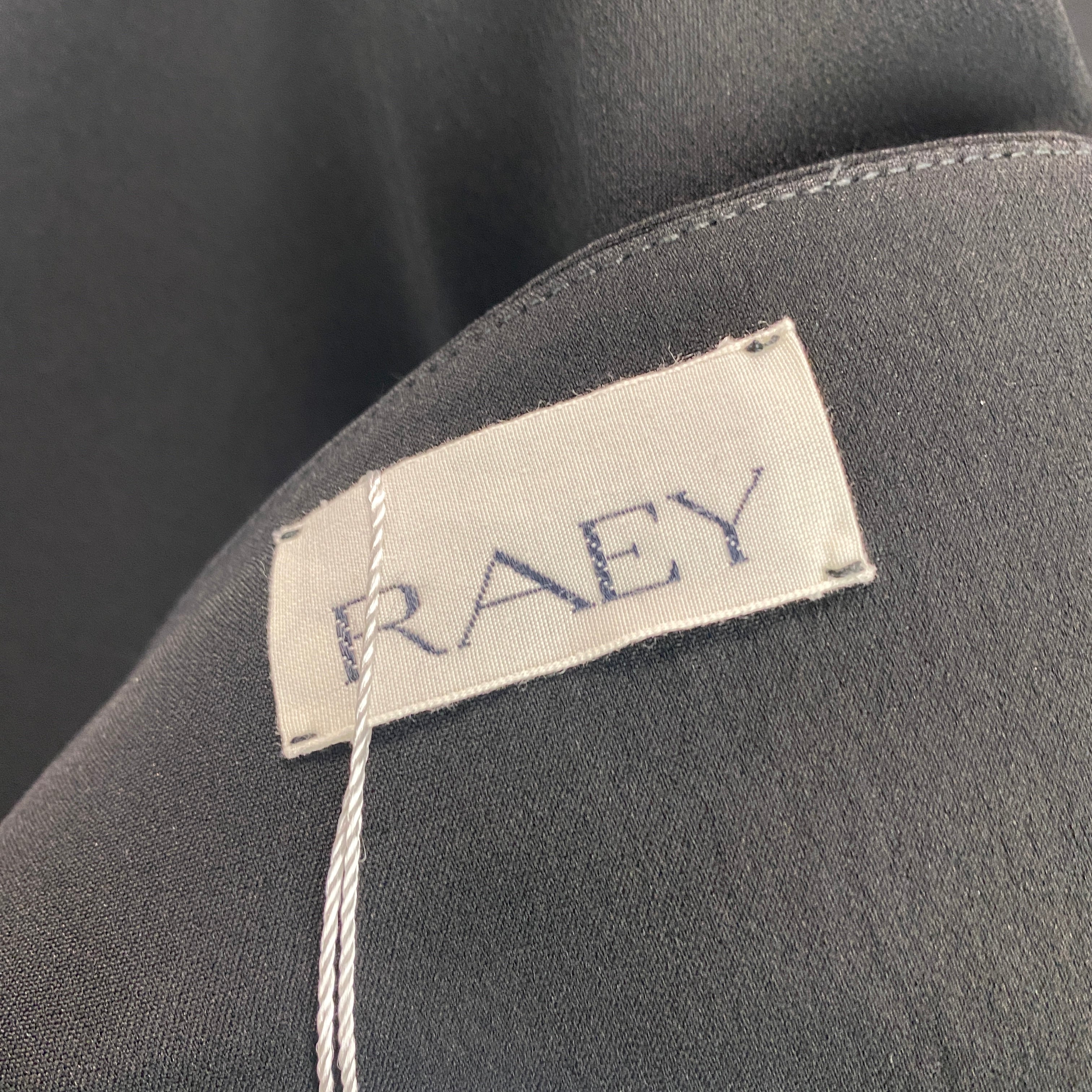 Raey Black Crepe De Chine Tabard Top L