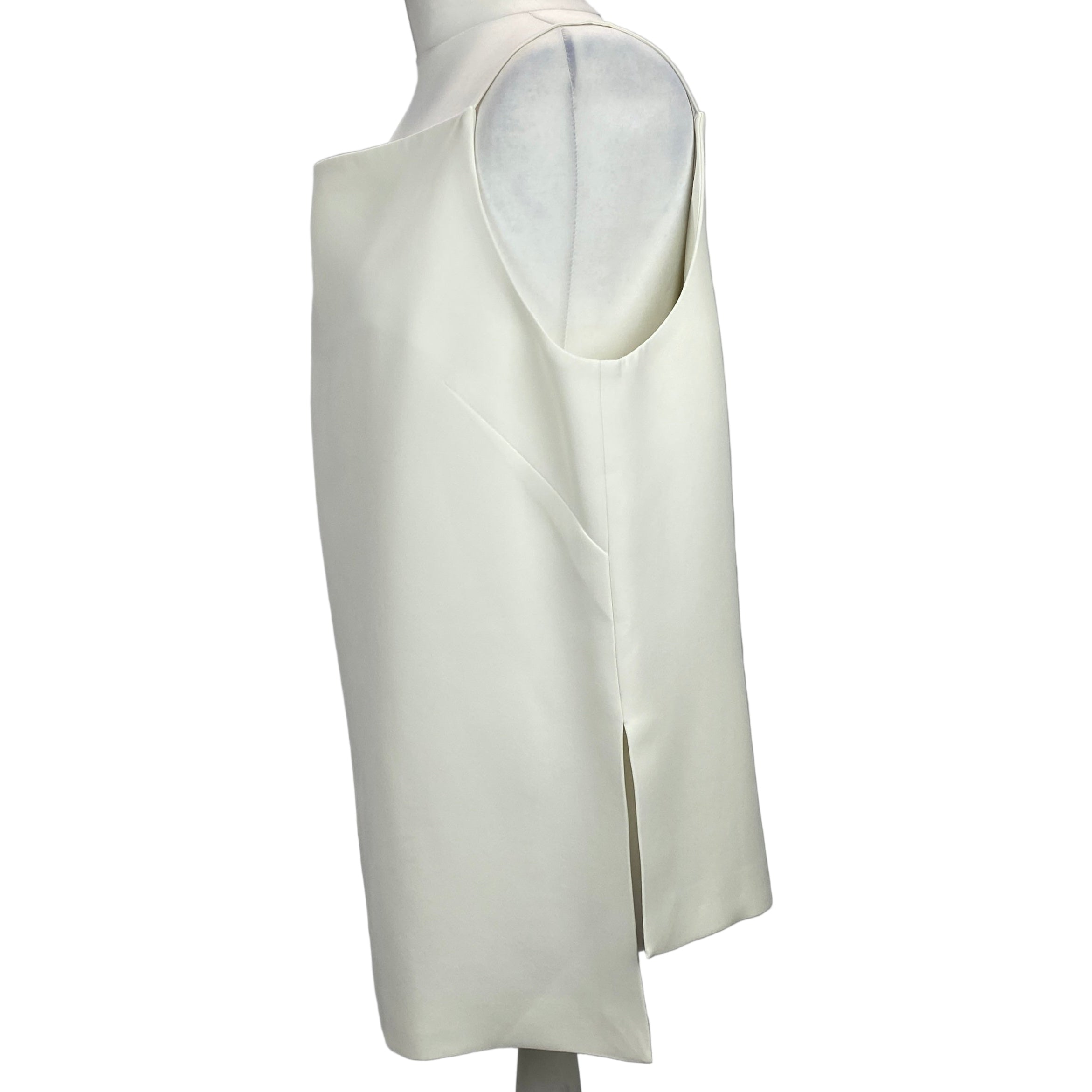 Raey Ivory Crepe De Chine Tabard Top L