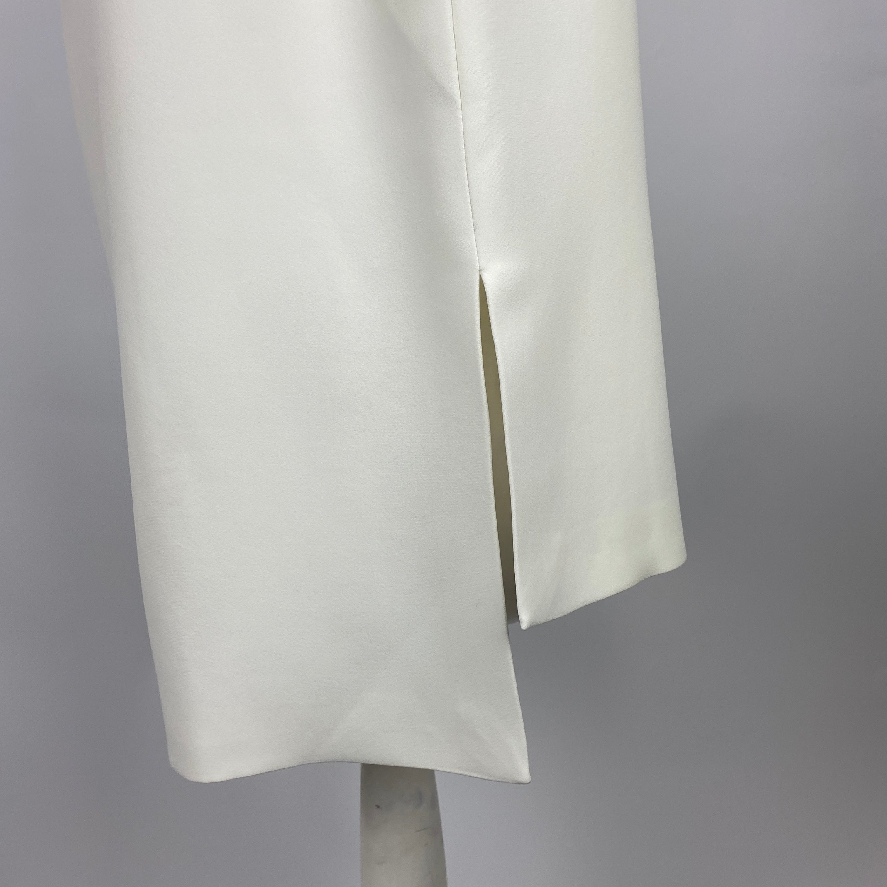 Raey Ivory Crepe De Chine Tabard Top L