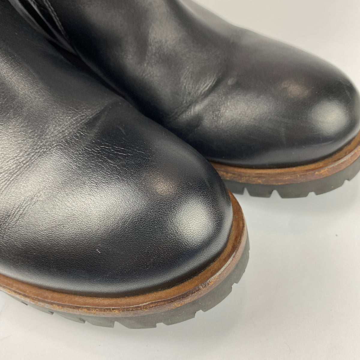 Sergio Rossi Black Over The Knee Biker Boots 39.5