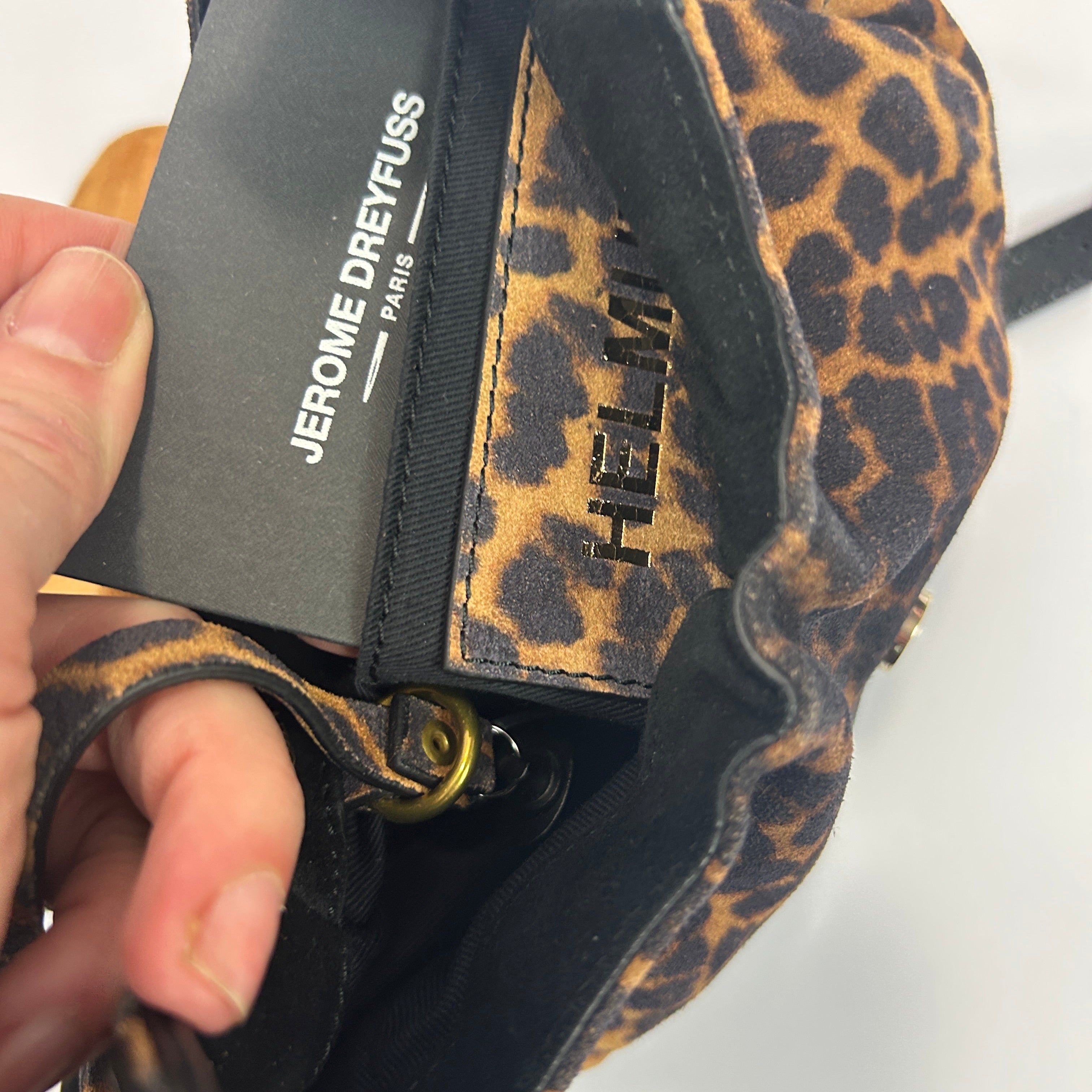 Jerome Dreyfuss New £600 Small Leopard Helmut Shoulderbag