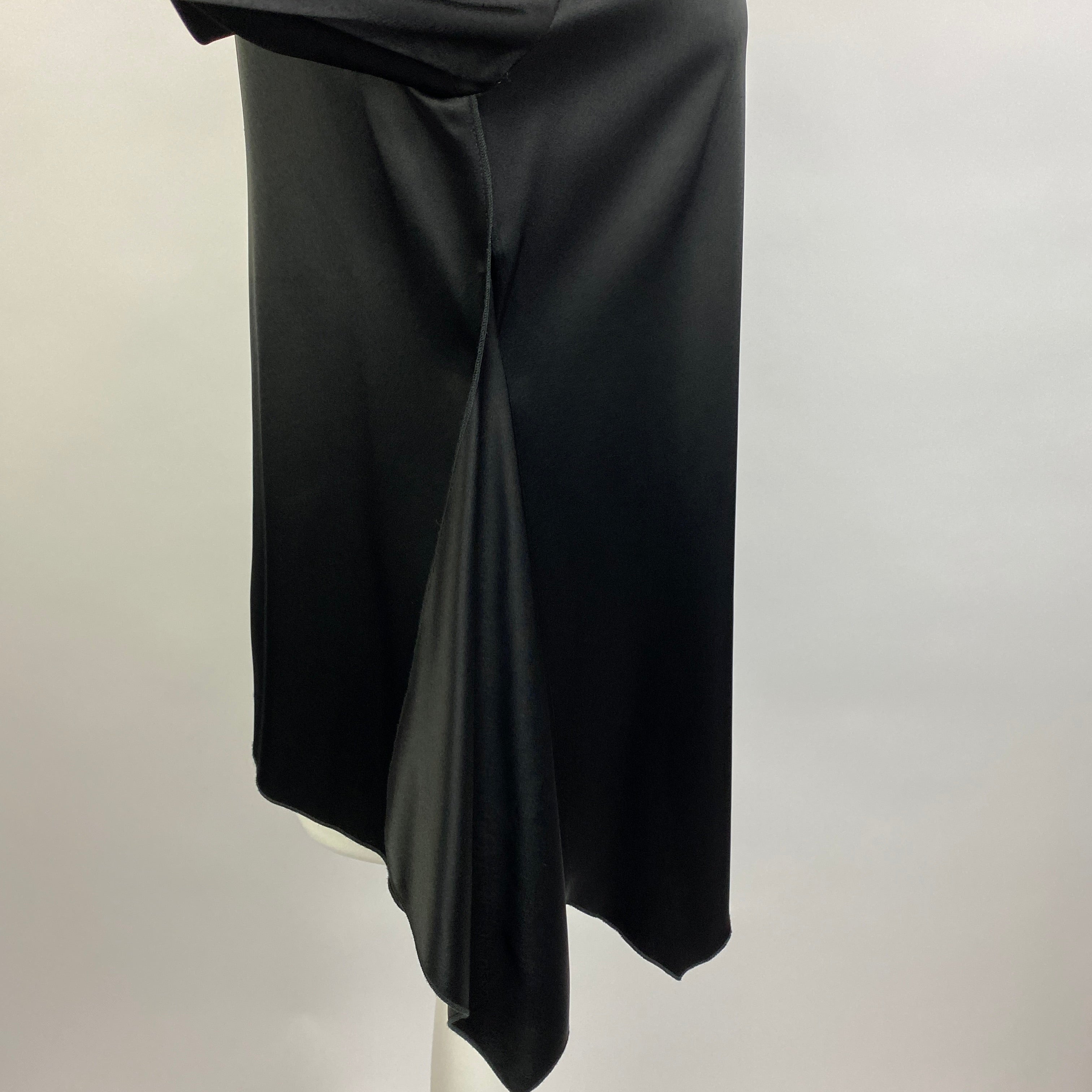 Gerard Darel New £140 Black Heavy Satin Tunic M