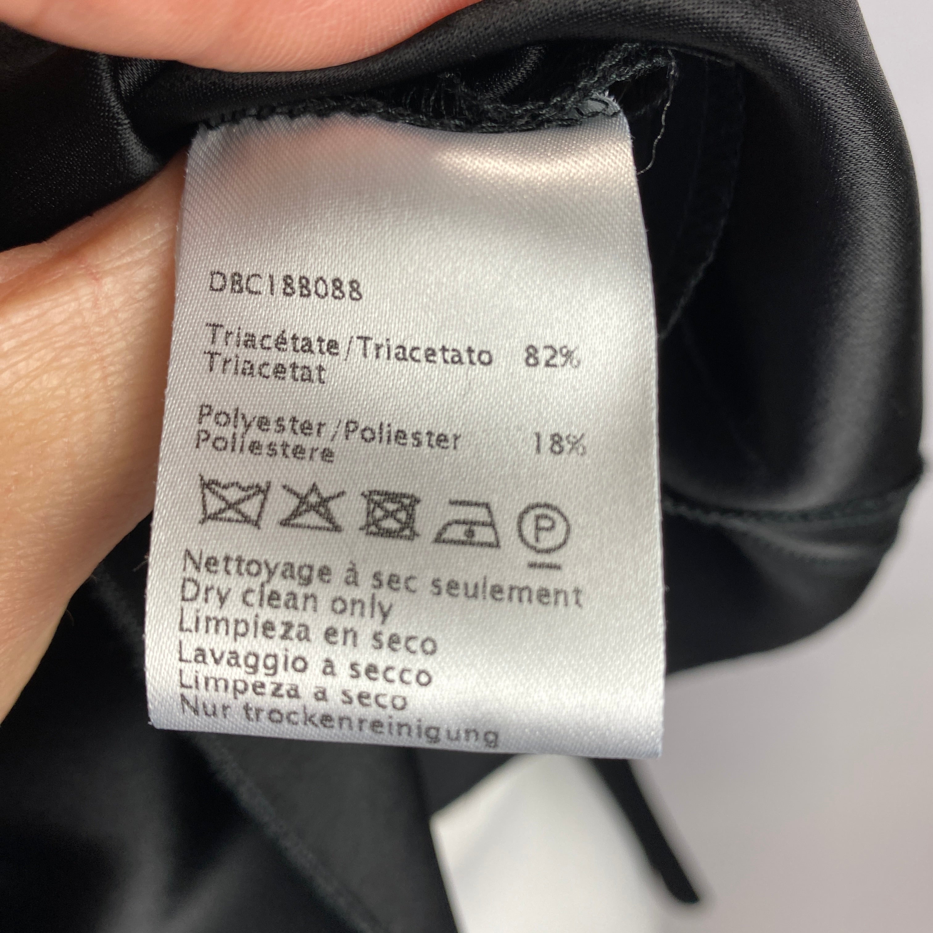 Gerard Darel New £140 Black Heavy Satin Tunic M