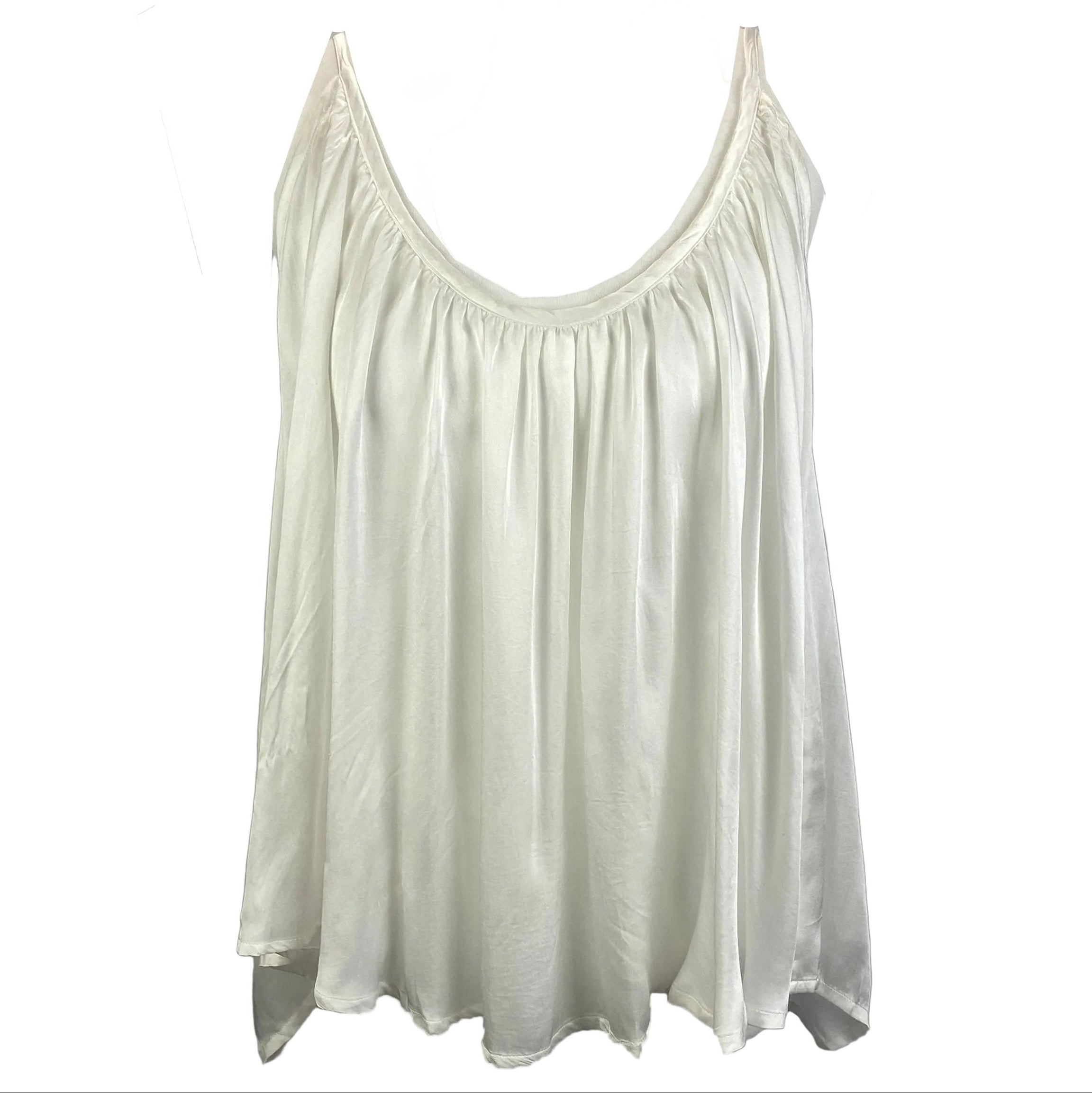 A Perfect Nomad New Ivory Silky Syros Top O/S