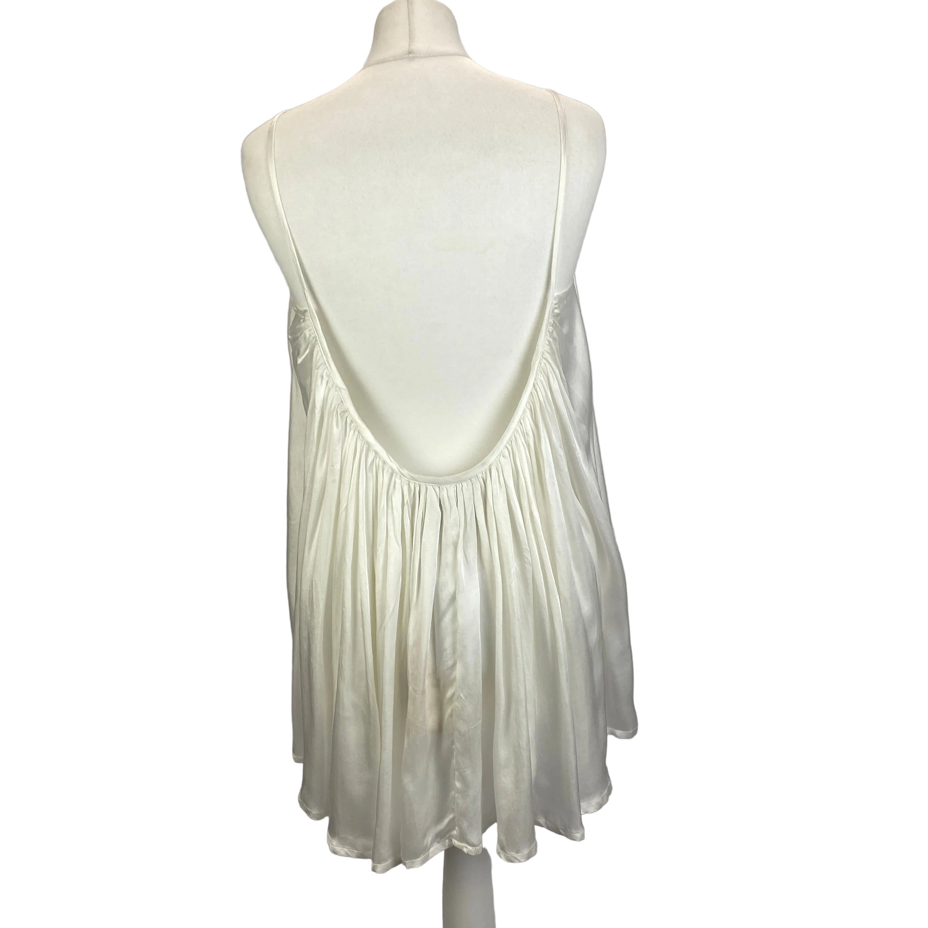 A Perfect Nomad New Ivory Silky Syros Top O/S