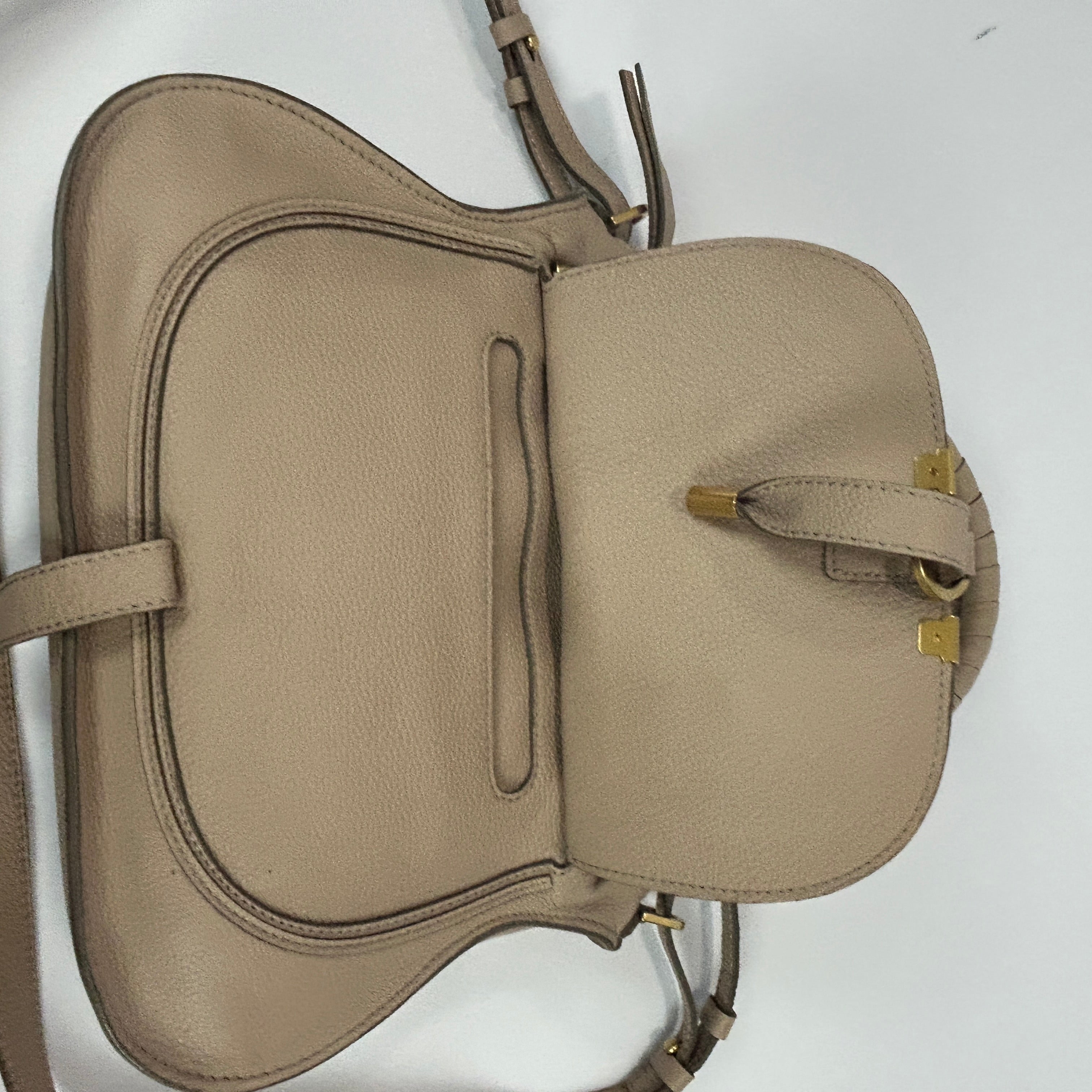 Chloe £1690 Cream Small Marcie Shoulderbag