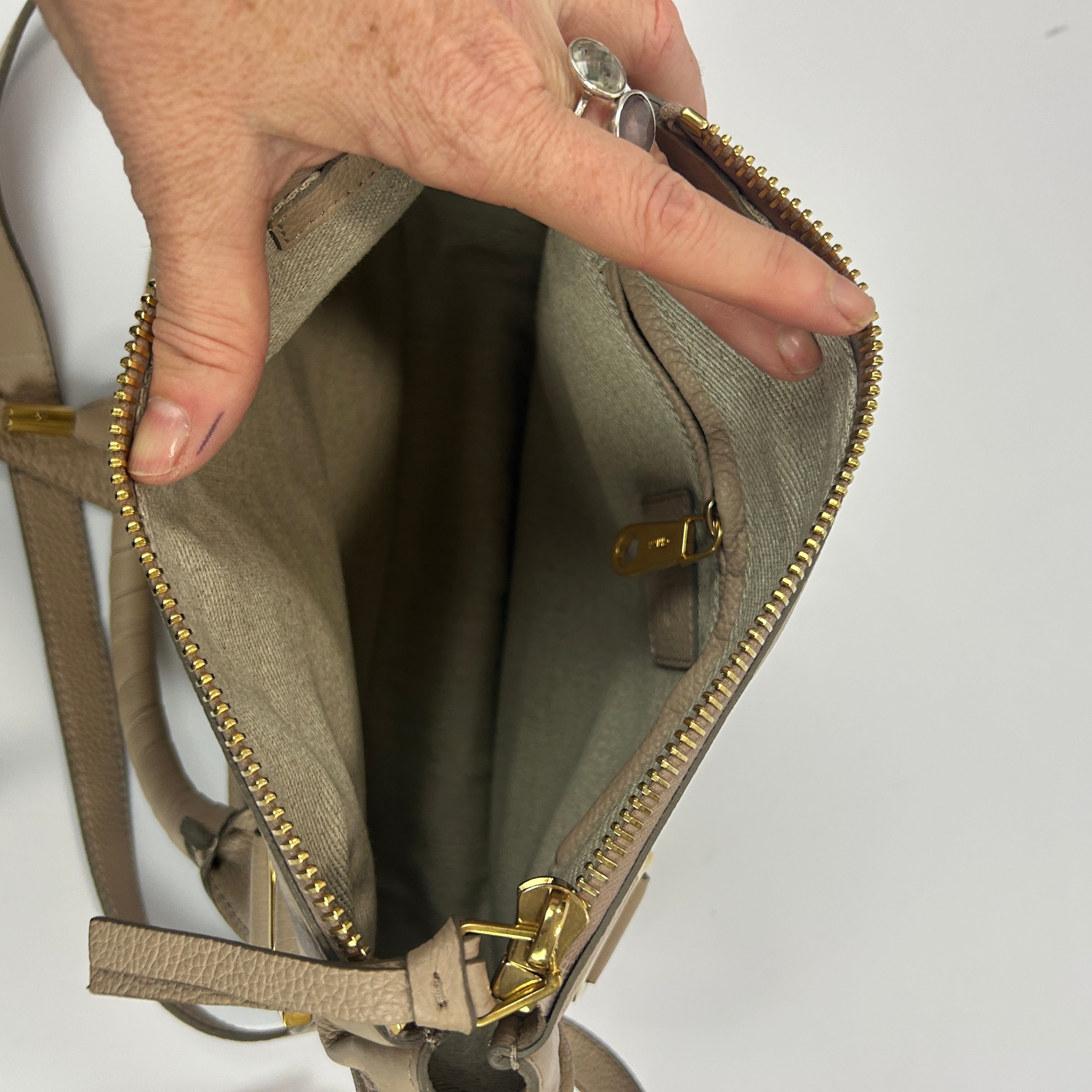 Chloe £1690 Cream Small Marcie Shoulderbag